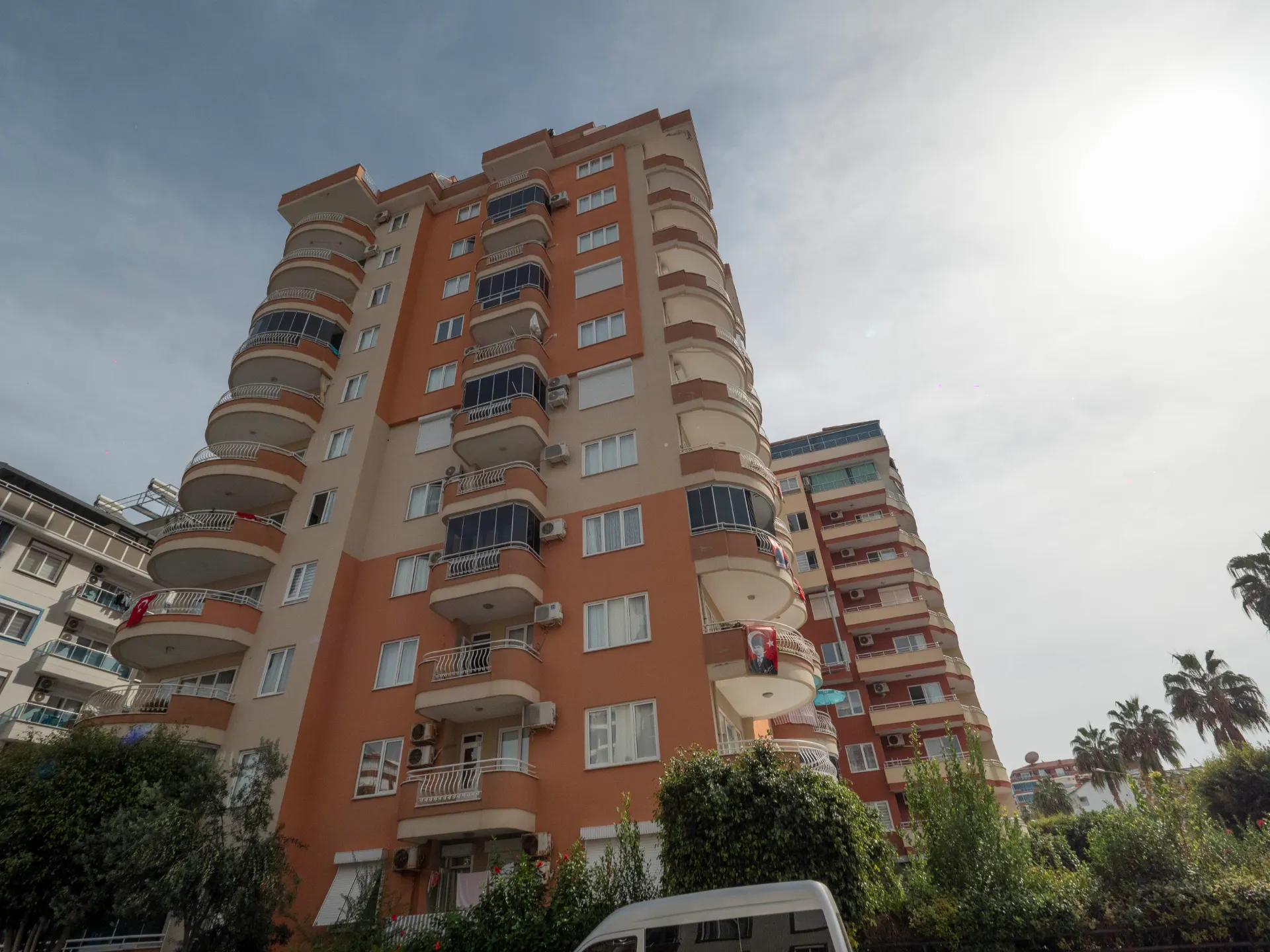 3+1 Satılık Deniz manzralı Daire Mahmutlar