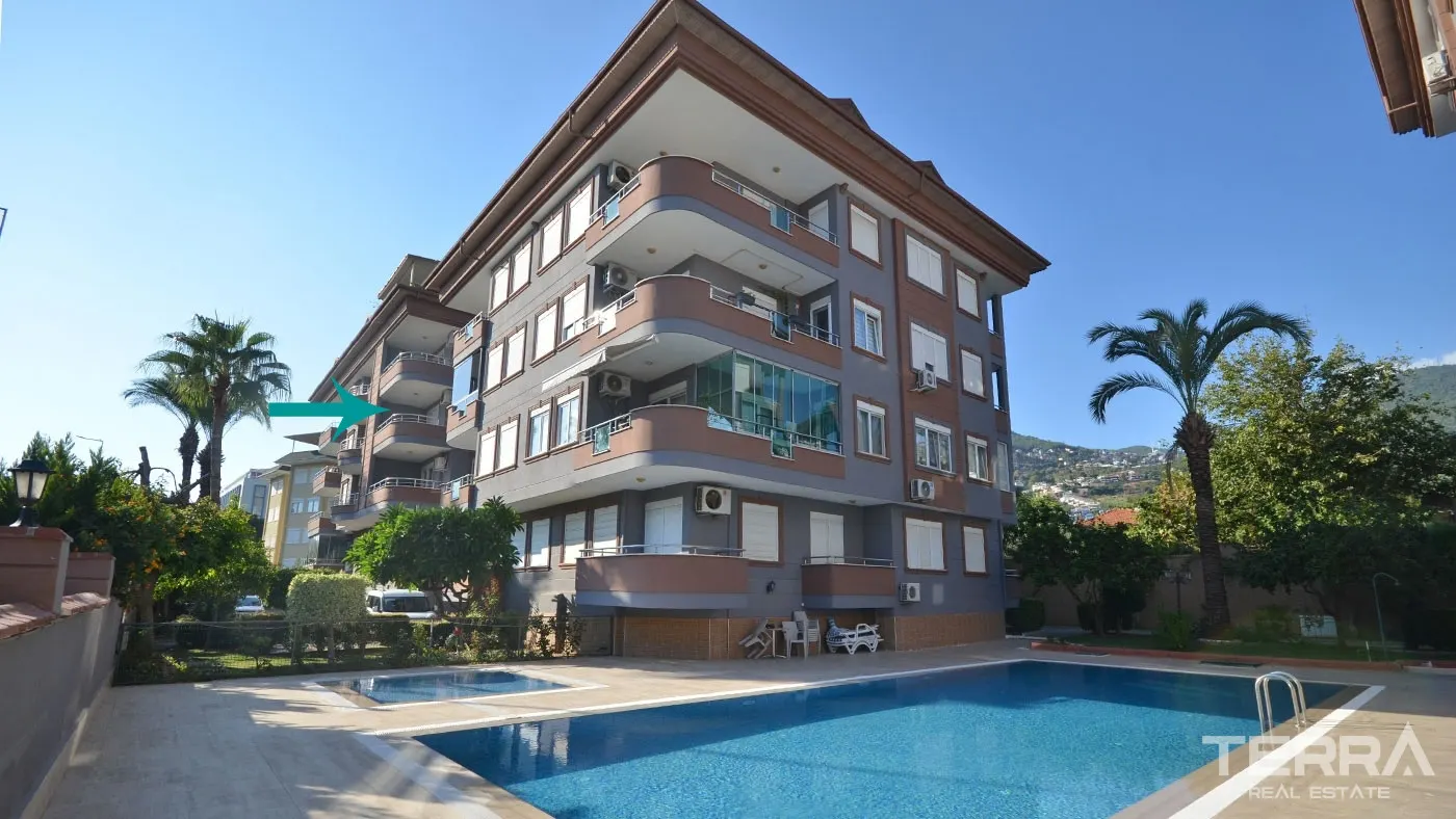 ALANYA SUGÖZÜ’NDE RAHİME REİSOĞLU SİTESİ’NDE SATILIK 2+1 DAİRE