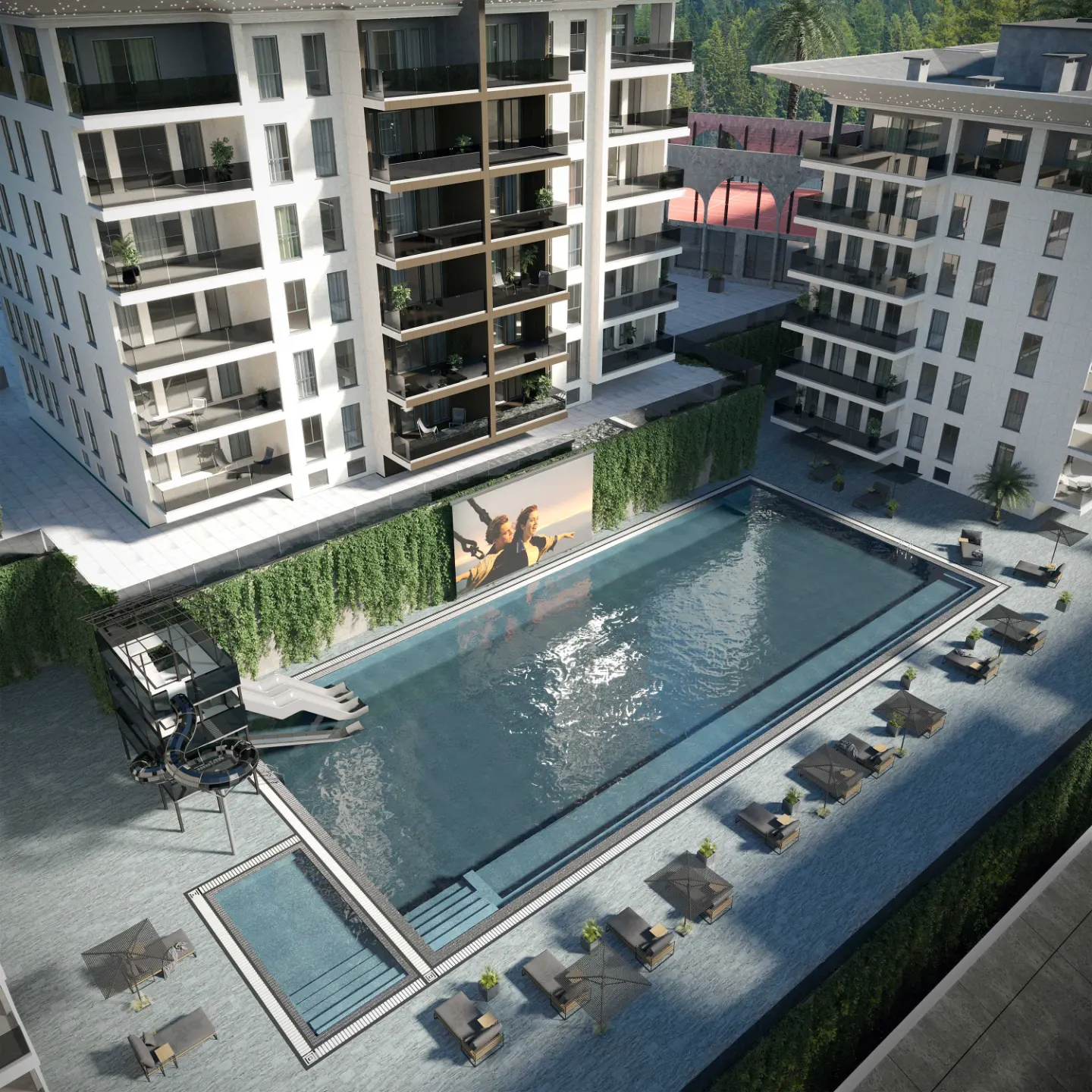 Luxury 1+1 Apartment with Panorama Seaview in Olymp City, Alanya