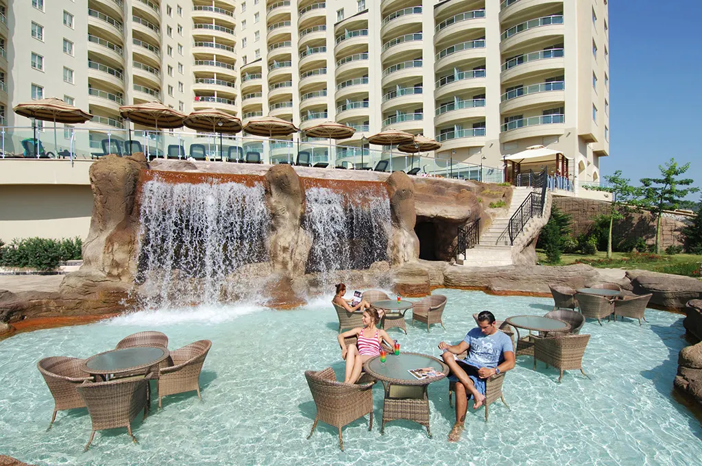 3+1 Seaview Apartment in 5 Star Hotel Complex in Kargicak, Alanya