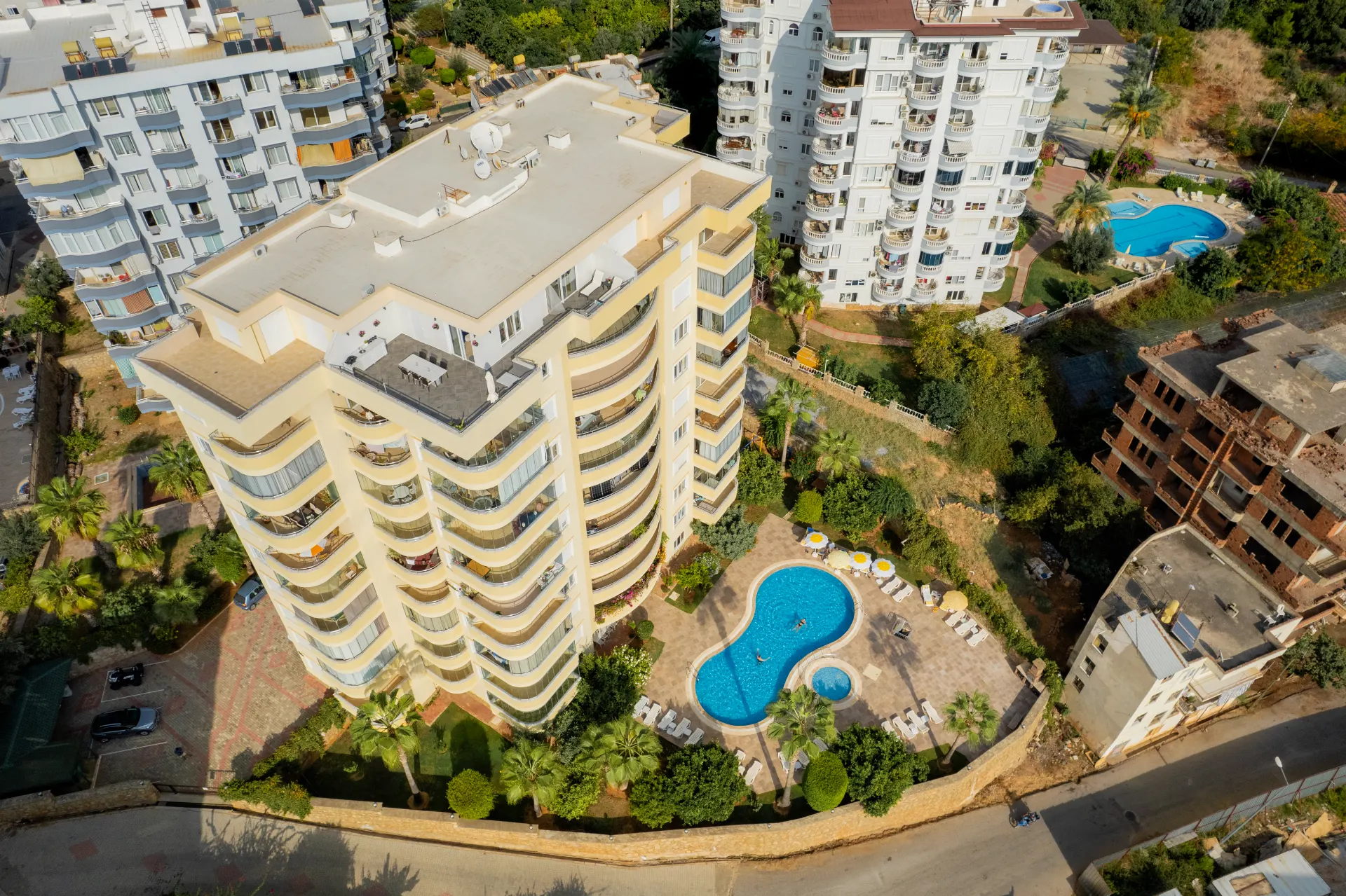 2+1 Apartment with Seaview in Tosmur, Alanya