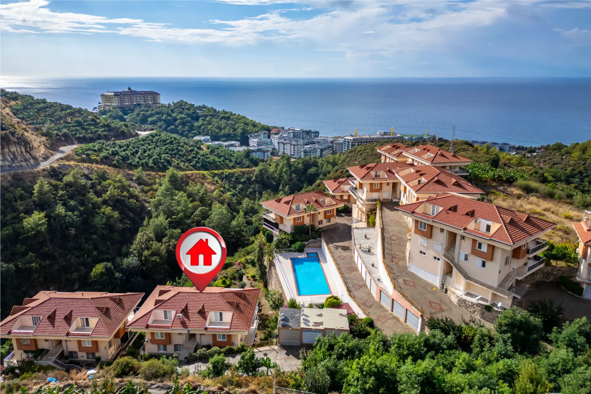 Antalya Alanya'da Satılık Bahçe Dubleks Daire