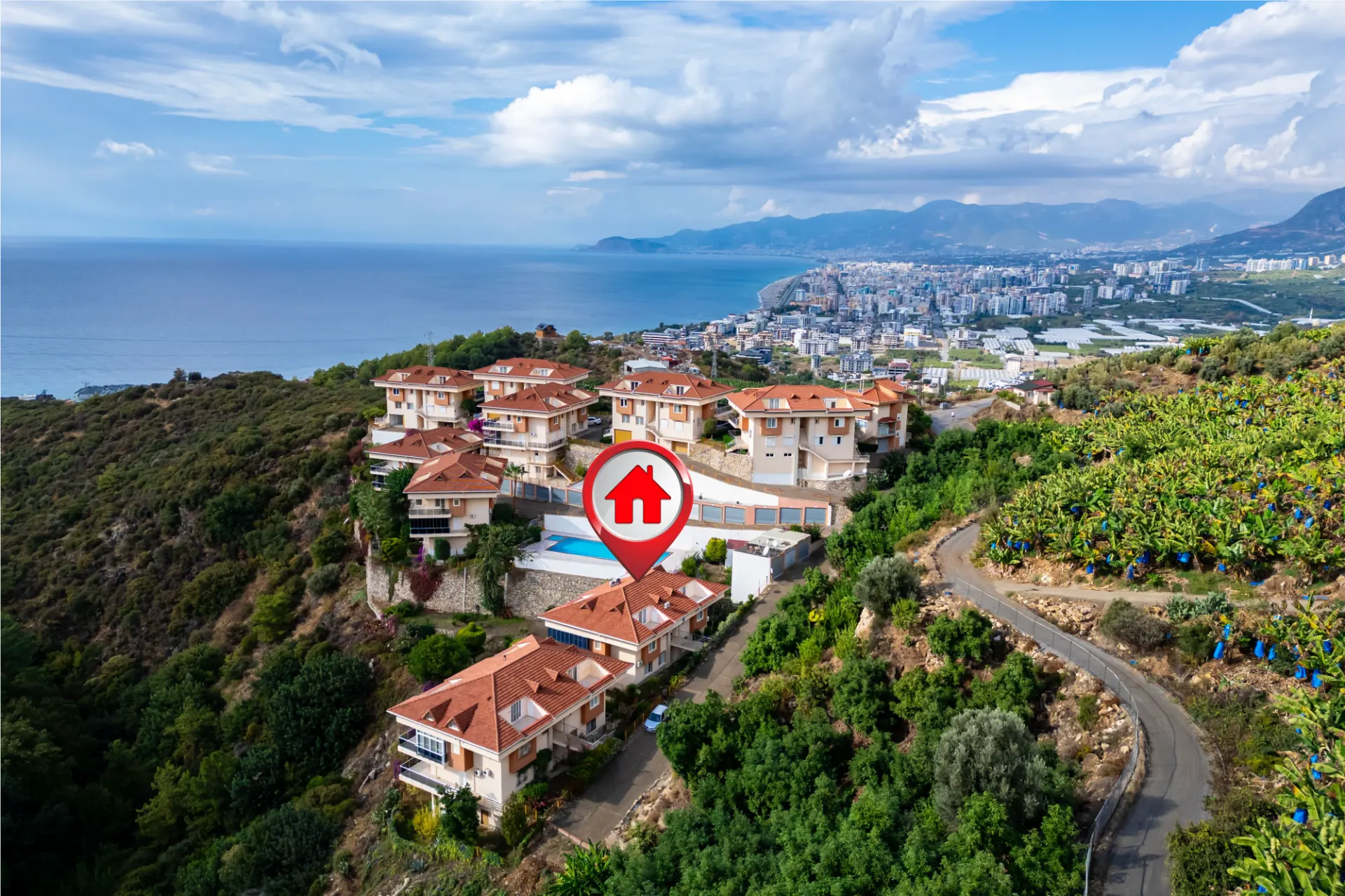 Antalya Alanya'da Satılık Bahçe Dubleks Daire