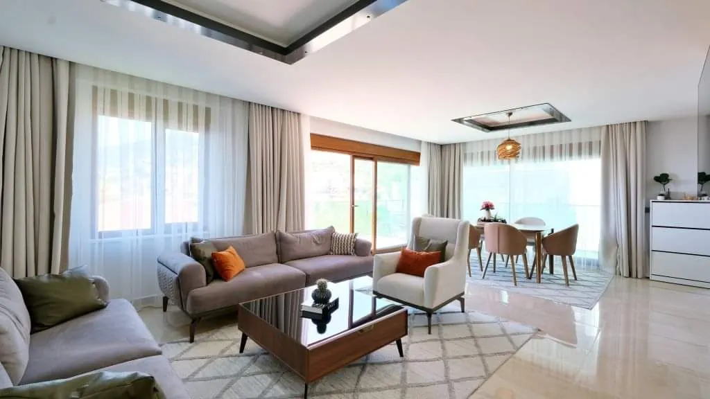 ALANYA BEKTAŞ’TA SATILIK  SİTE İÇERİSİNDE PRESTİJLİ MÜSTAKİL VİLLA