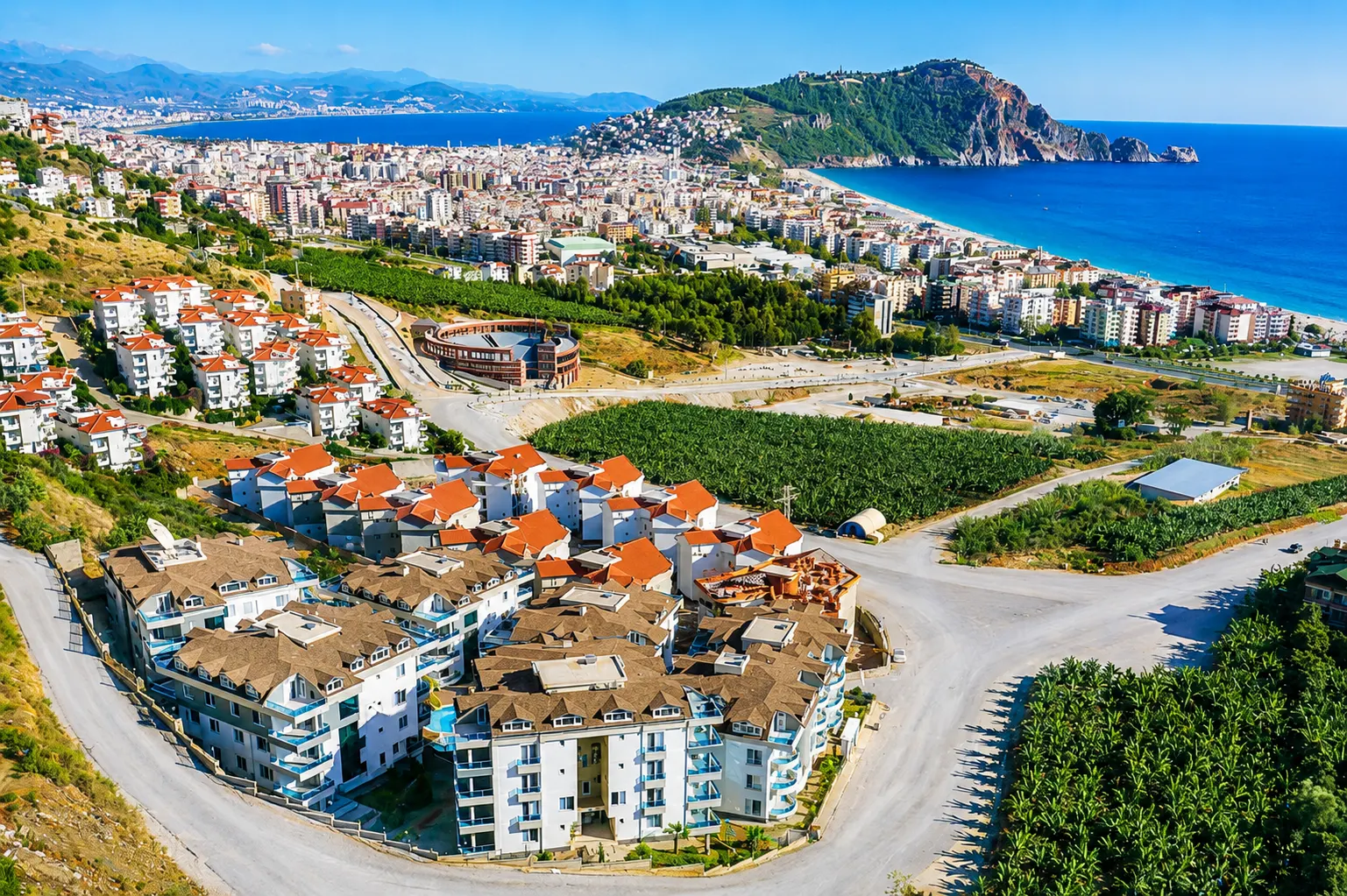 Kleopatra Plajında Muhteşem Site içi 3+1 Satılık Daire