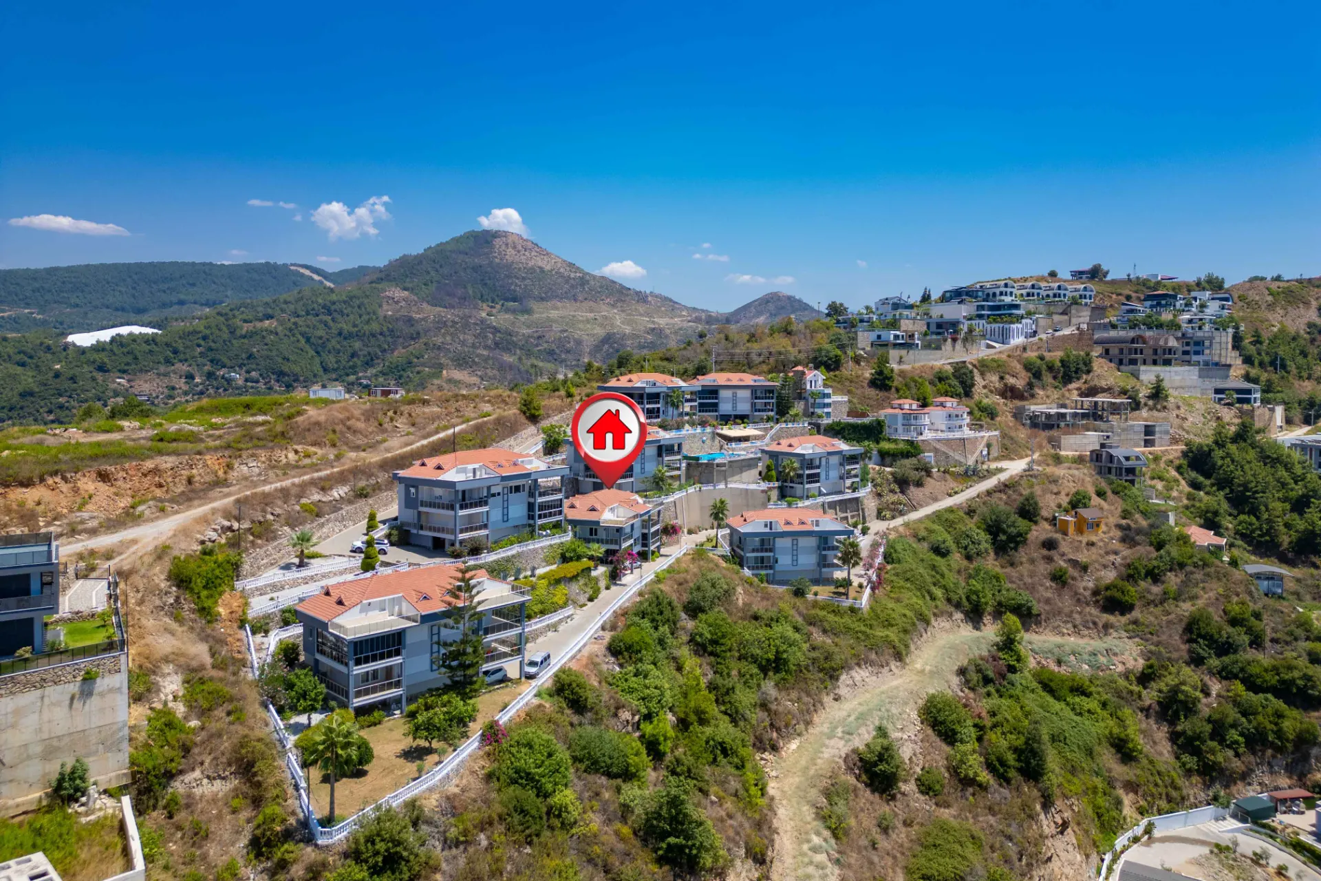 Antalya Alanya Kargıcak'ta Satılık 2+1 Daire Denize Manzaralı