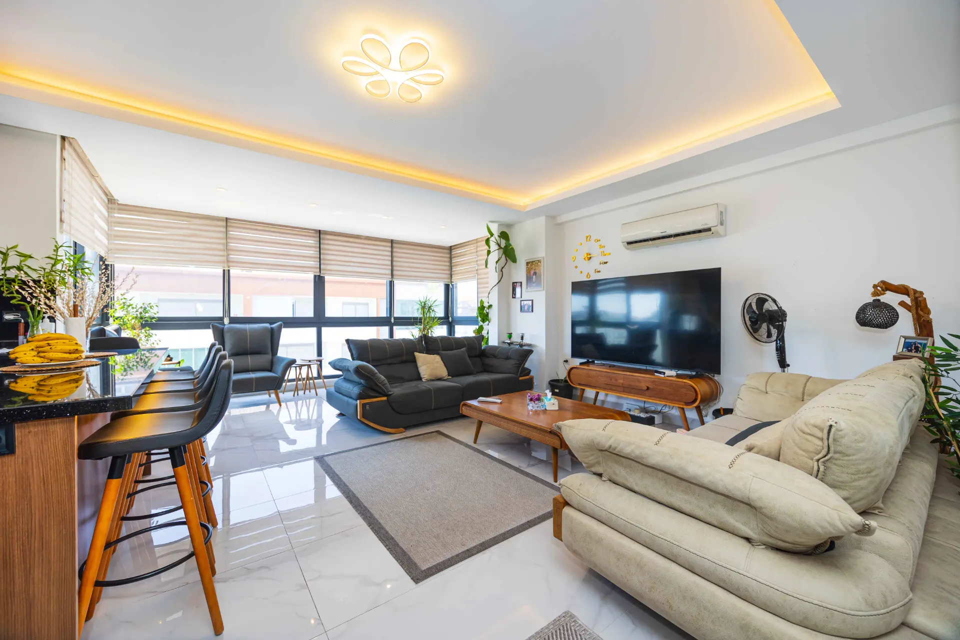 Lüks 4+1 Daire Satılık Alanya Deniz Manzaralı