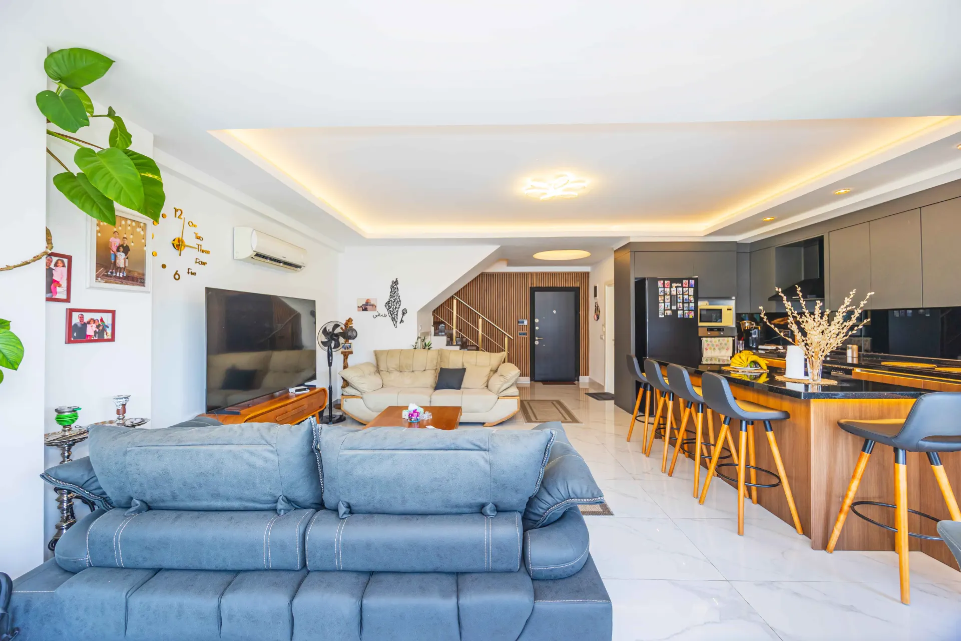 Lüks 4+1 Daire Satılık Alanya Deniz Manzaralı
