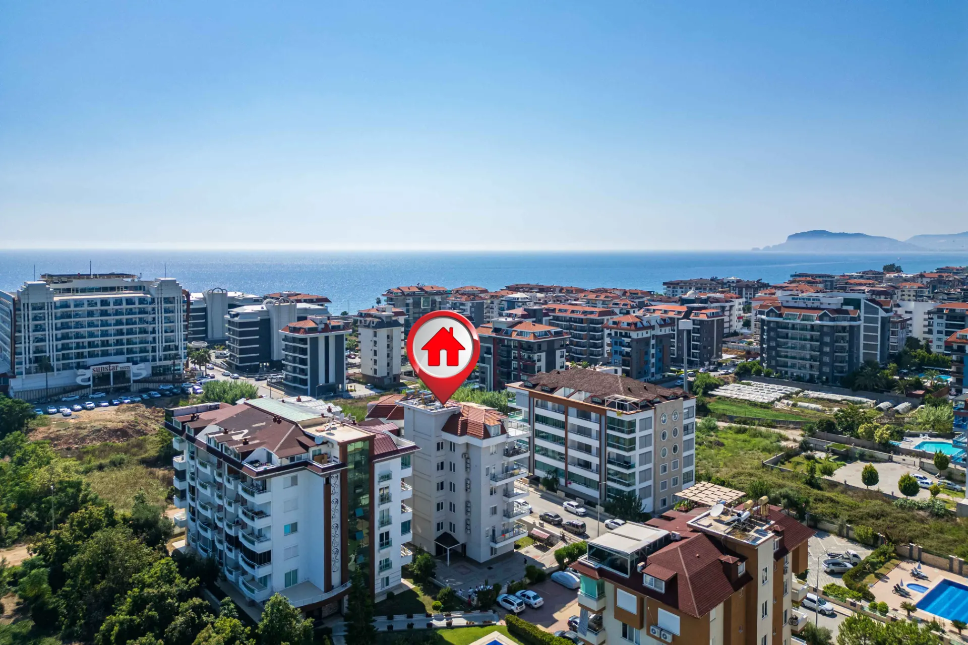 Lüks 4+1 Daire Satılık Alanya Deniz Manzaralı