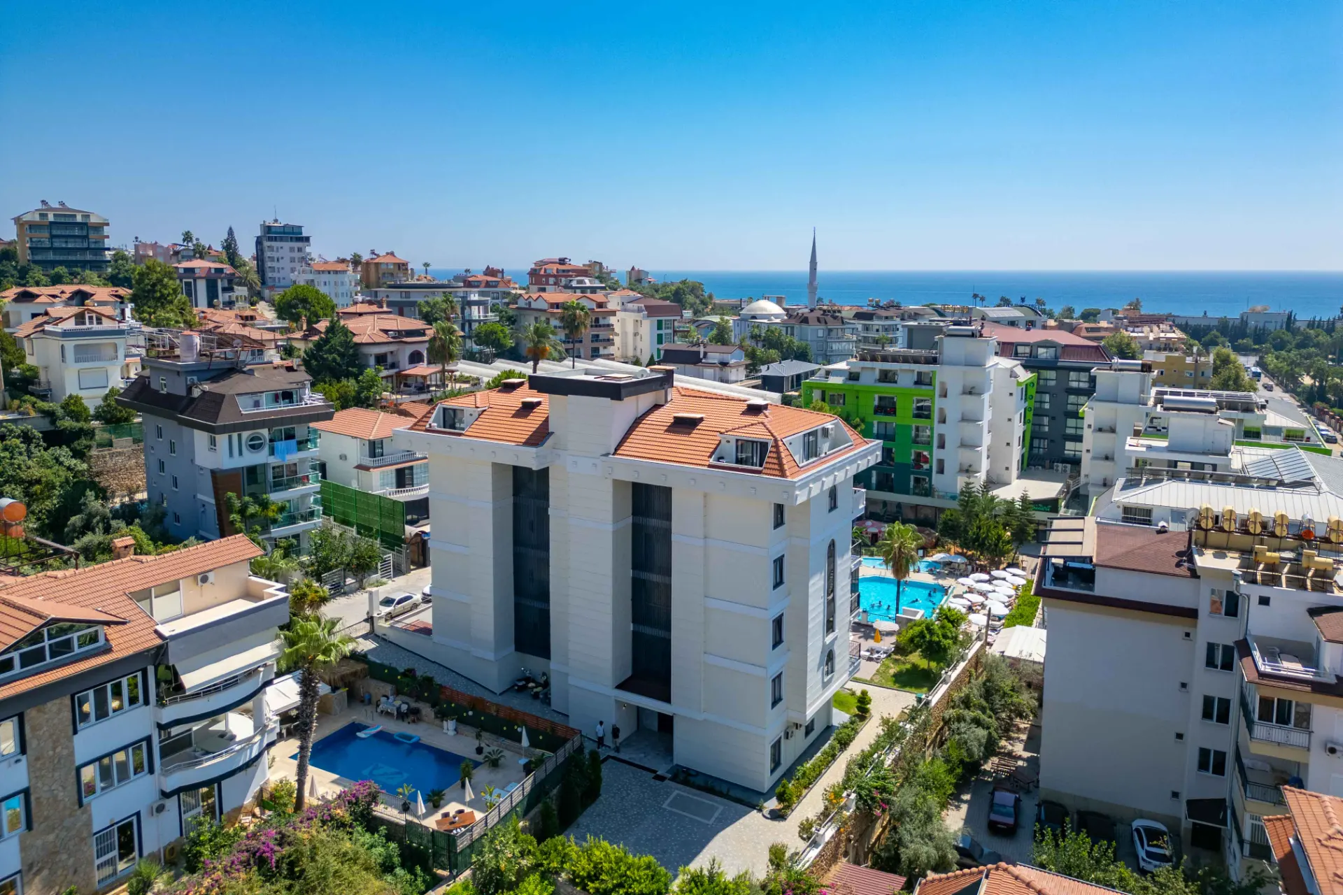 Antalya Alanya'da Deniz Manzaralı Satılık 2+1 Daire