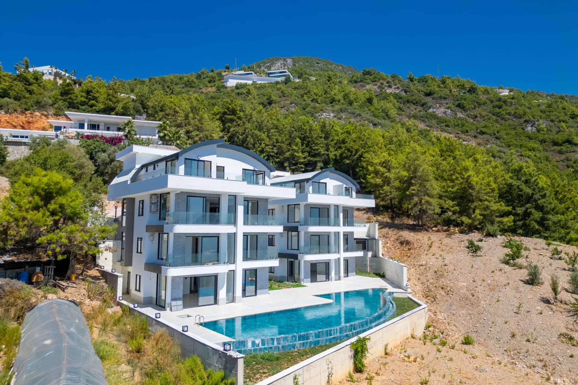 Alanya Bektaş'ta Satılık 3+1 Daire - Sıfır Deniz Manzaralı