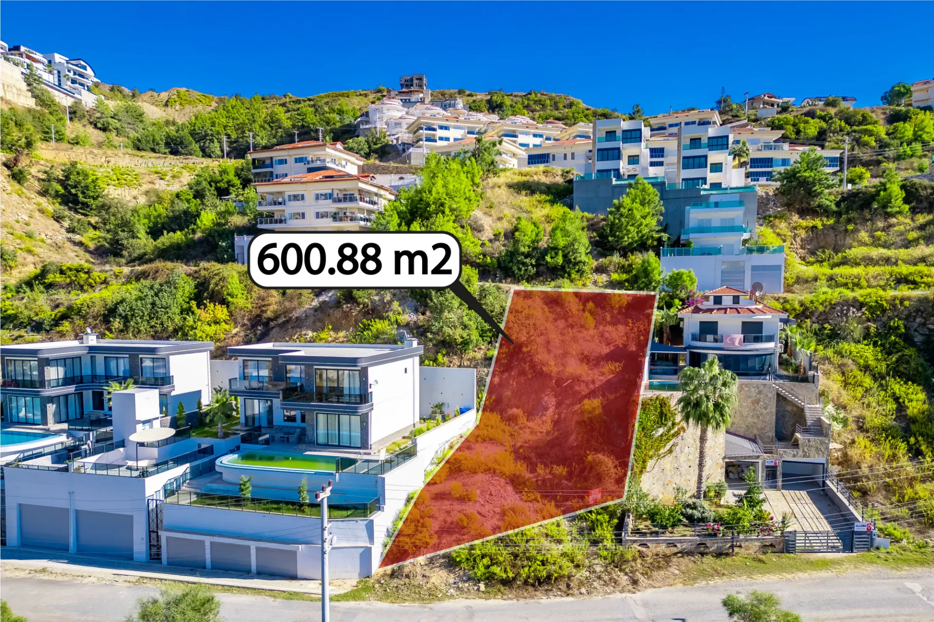 Antalya Alanya Kargıcak'ta Satılık Villa İmarlı Arsa