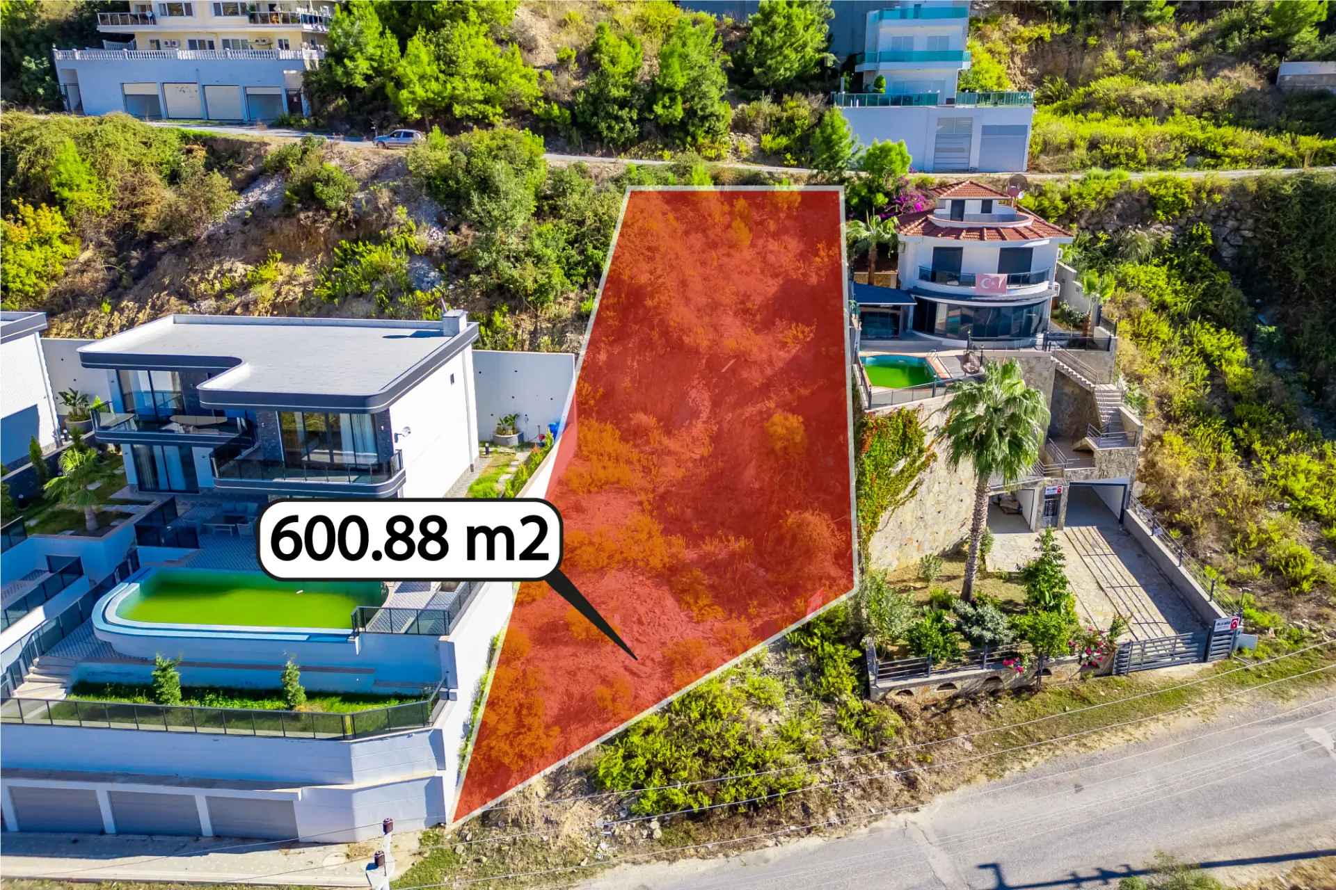 Antalya Alanya Kargıcak'ta Satılık Villa İmarlı Arsa
