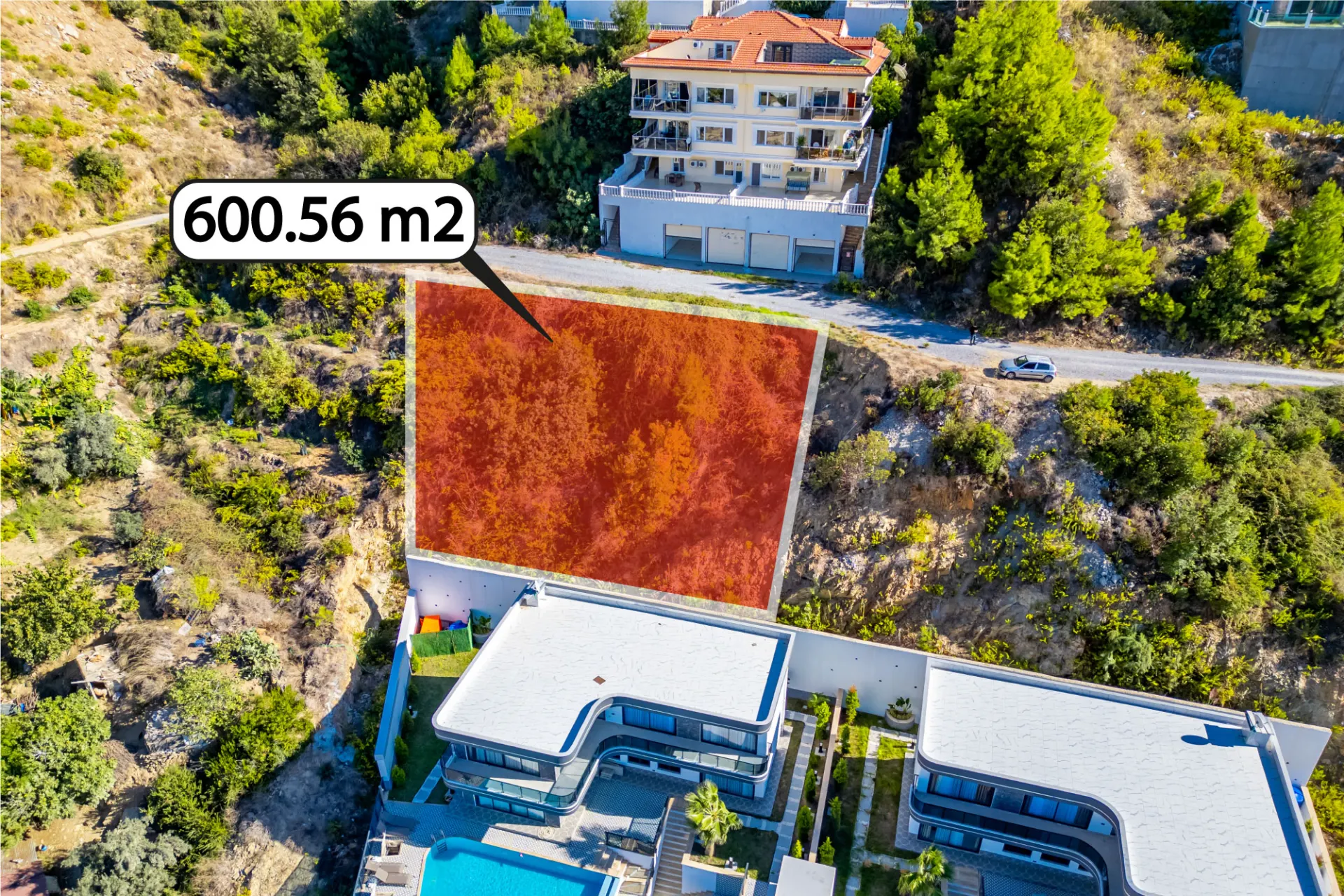 Antalya Alanya Kargıcak'ta Satılık Villa İmarlı Arsa
