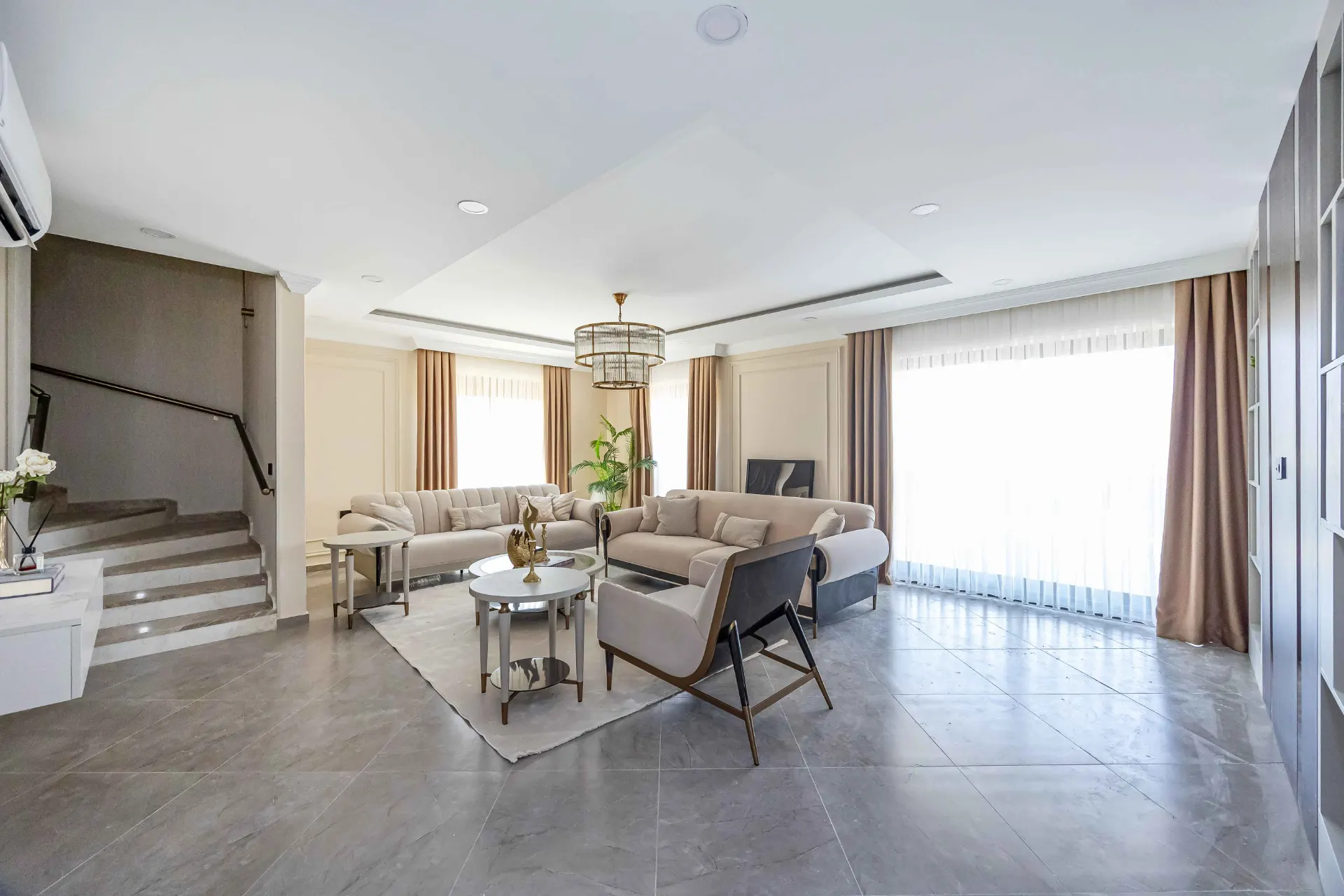 OLIMP CITY’DE ÖZEL HAVUZLU, PANORAMİK DENİZ VE DAĞ MANZARALI LÜKS 4+1 VİLLA