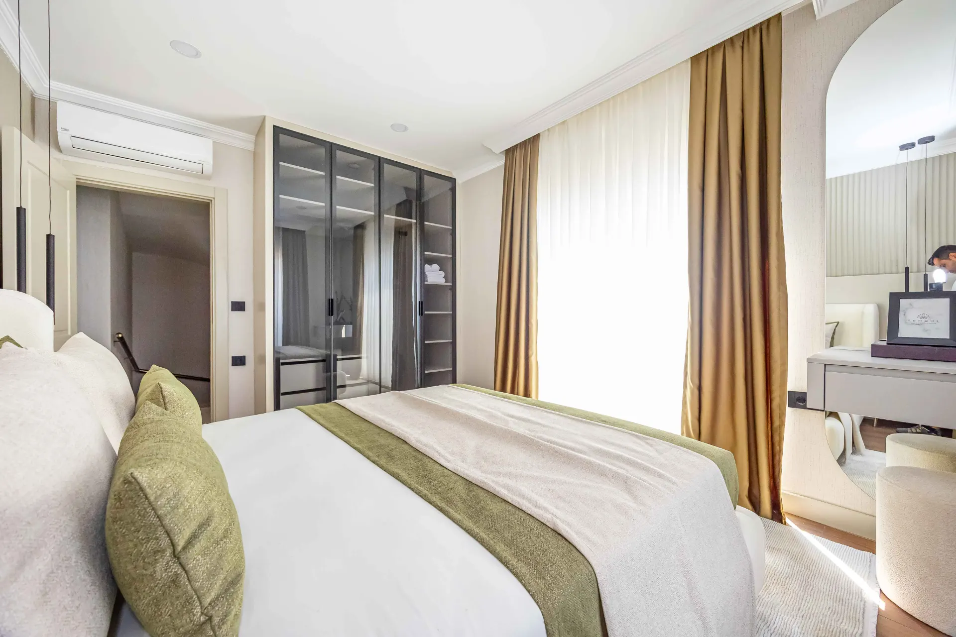 OLIMP CITY’DE ÖZEL HAVUZLU, PANORAMİK DENİZ VE DAĞ MANZARALI LÜKS 4+1 VİLLA