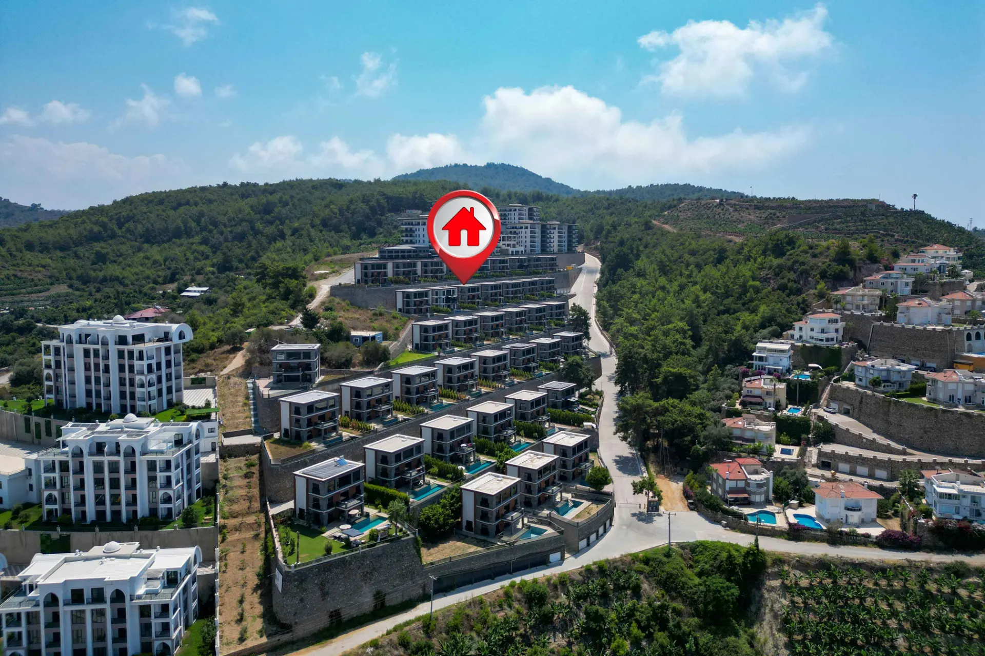 ÖZEL HAVUZLU, DENİZ VE DAĞ MANZARALI LÜKS 4+1 VİLLA