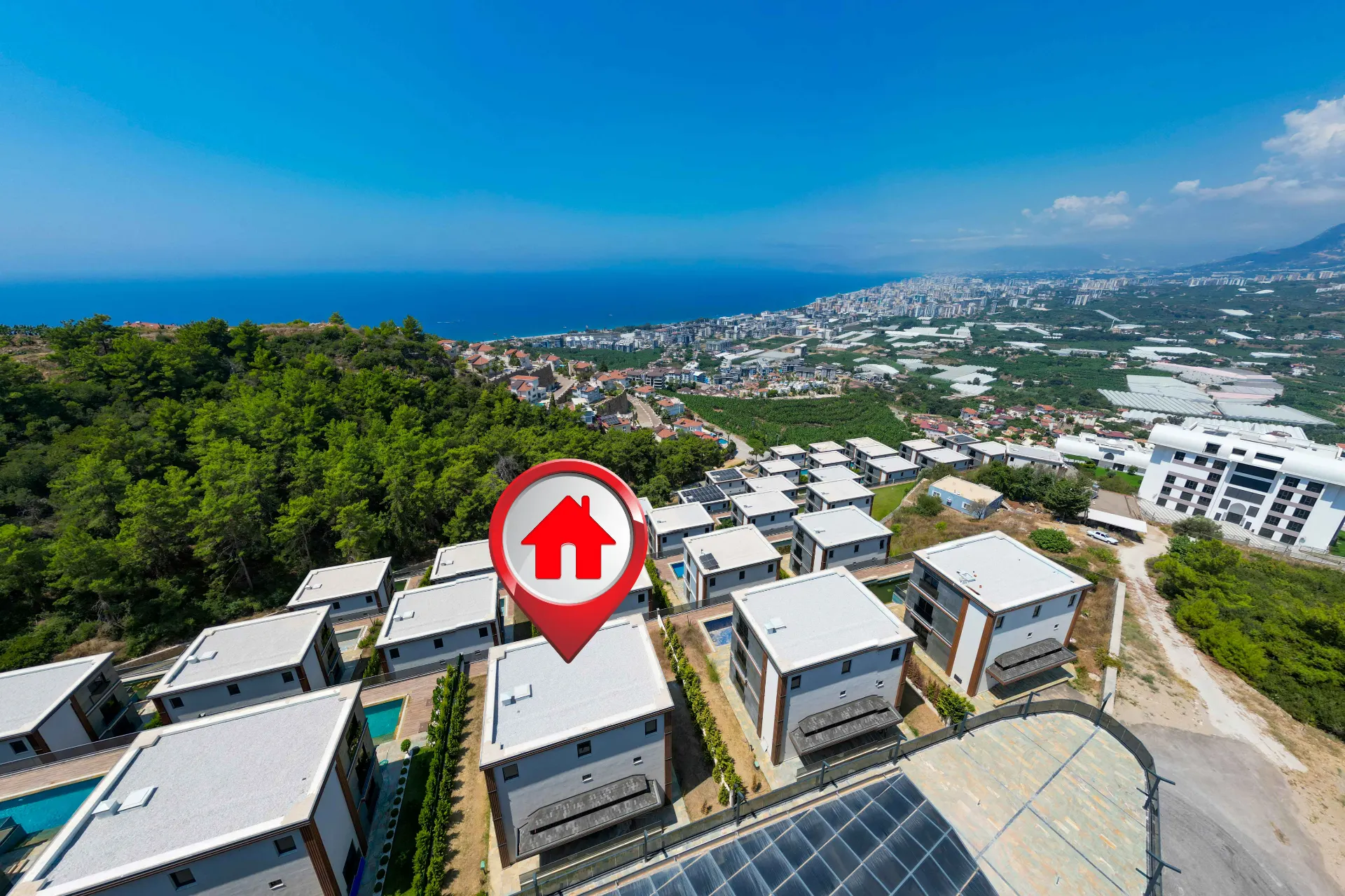 ÖZEL HAVUZLU, DENİZ VE DAĞ MANZARALI LÜKS 4+1 VİLLA