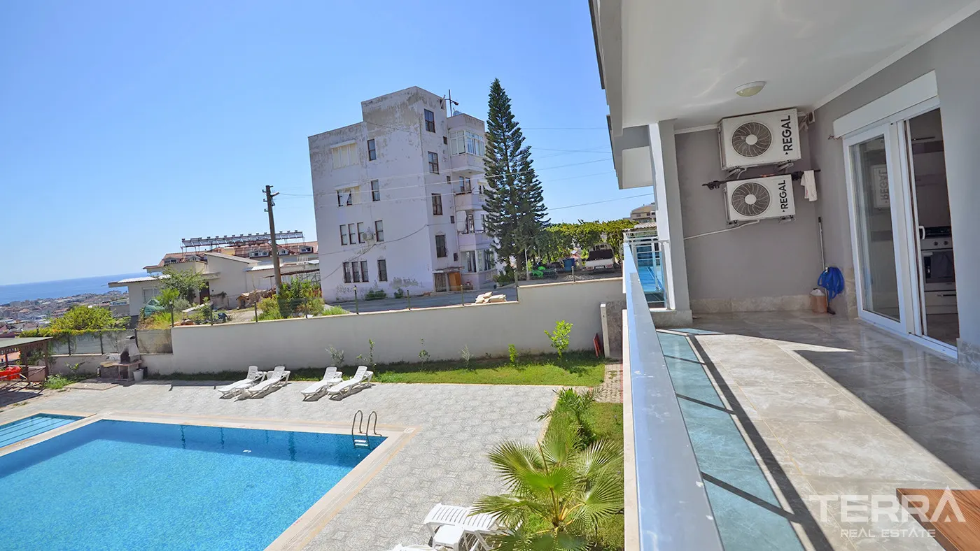 CİKCİLLİ’DE SATILIK 3+1 DENİZ MANZARALI DAİRE