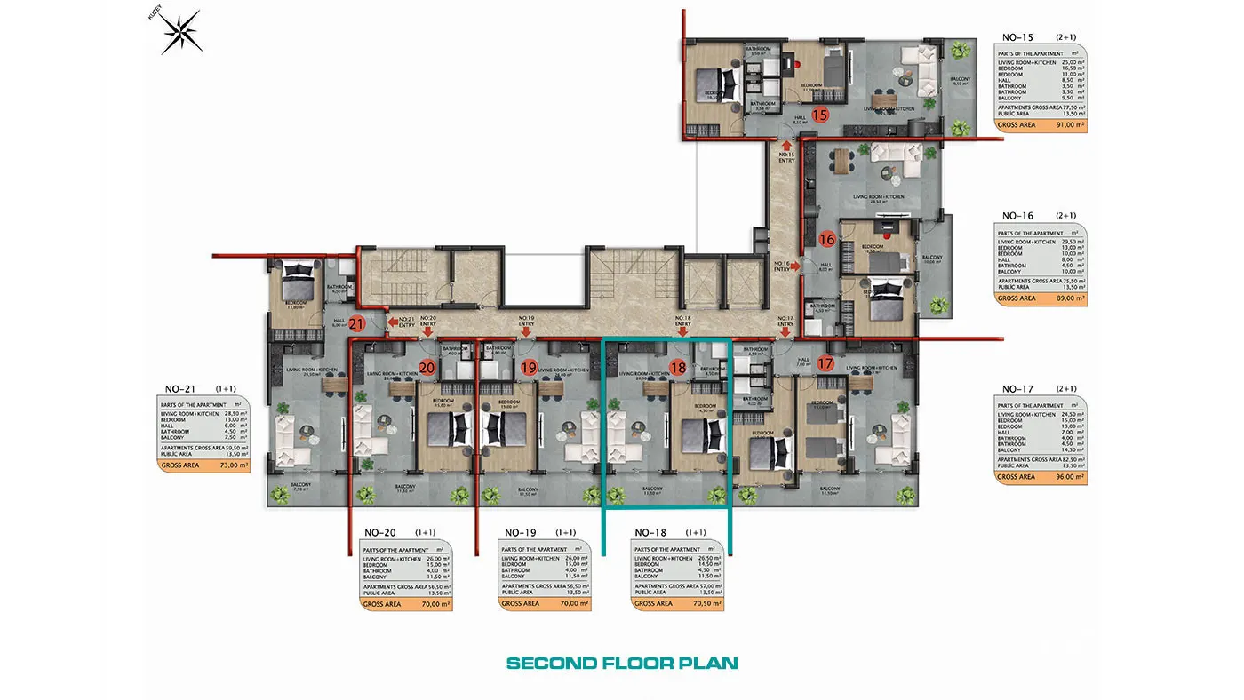 ALANYA AVSALLARDA SATILIK 1+1 DAİRE