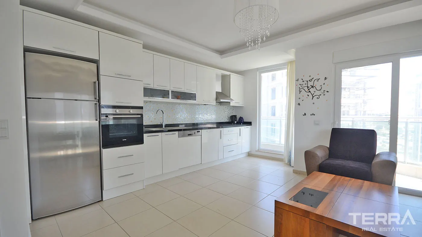 AVSALLAR CROWN CİTY'DE ÇOK UYGUN FİYATA KOMPLE EŞYALI 2+1 DAİRE