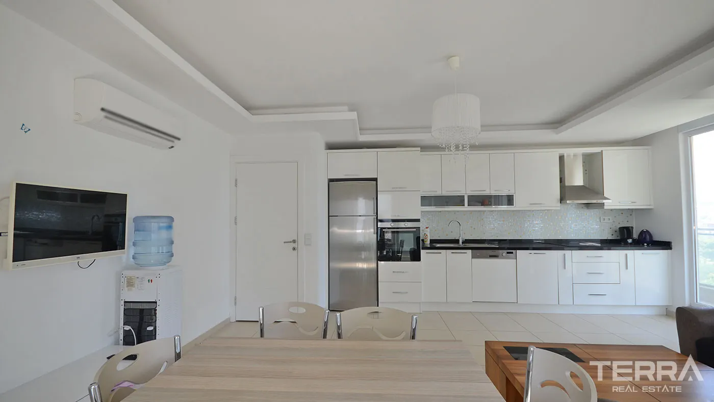 AVSALLAR CROWN CİTY'DE ÇOK UYGUN FİYATA KOMPLE EŞYALI 2+1 DAİRE