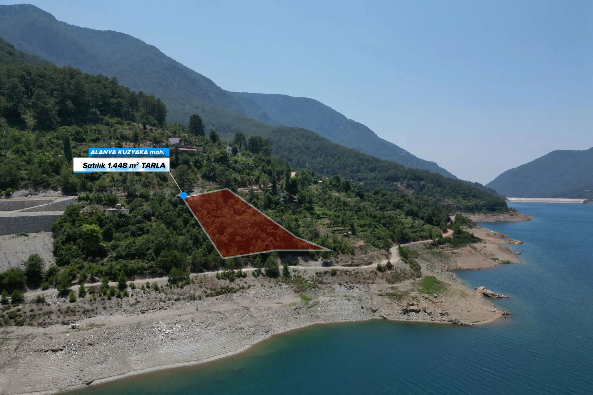 DOĞANIN KALBİ KUZYAKA KÖYÜ MUHTEŞEM KONUMDA 1.447 m²  SATILIK