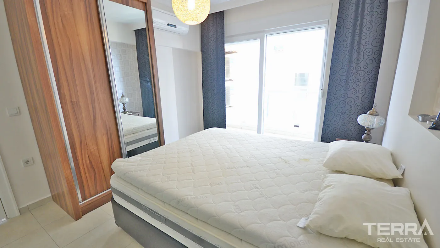 KESTEL'DE DENİZE 50 M MESAFEDE KOMPLE EŞYALI SATILIK DAİRE