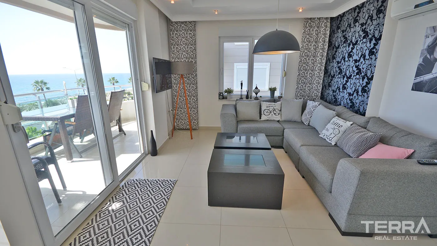 KESTEL'DE DENİZE 50 M MESAFEDE KOMPLE EŞYALI SATILIK DAİRE