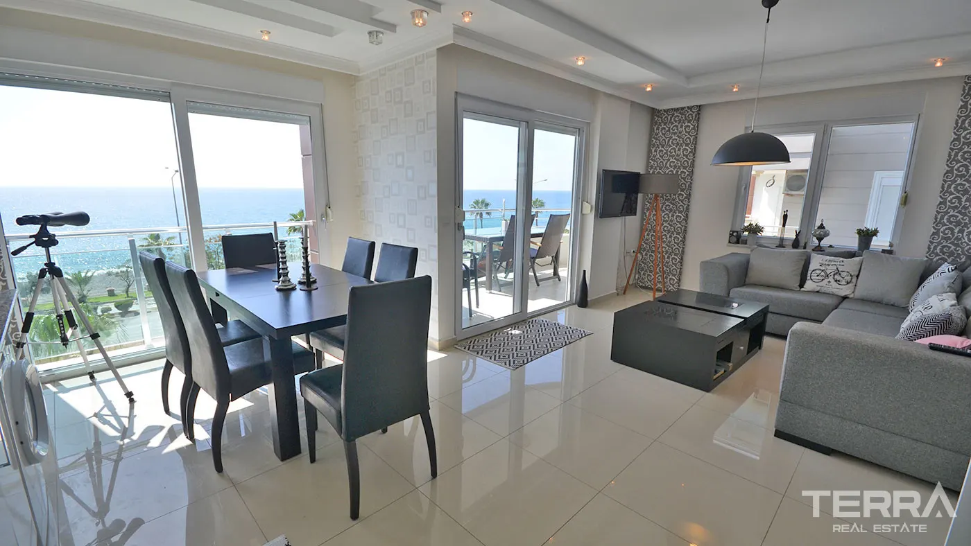 KESTEL'DE DENİZE 50 M MESAFEDE KOMPLE EŞYALI SATILIK DAİRE