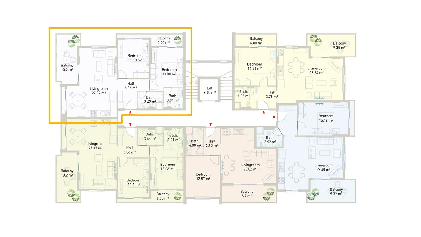 KESTEL'DE DENİZE 50 M MESAFEDE KOMPLE EŞYALI SATILIK DAİRE