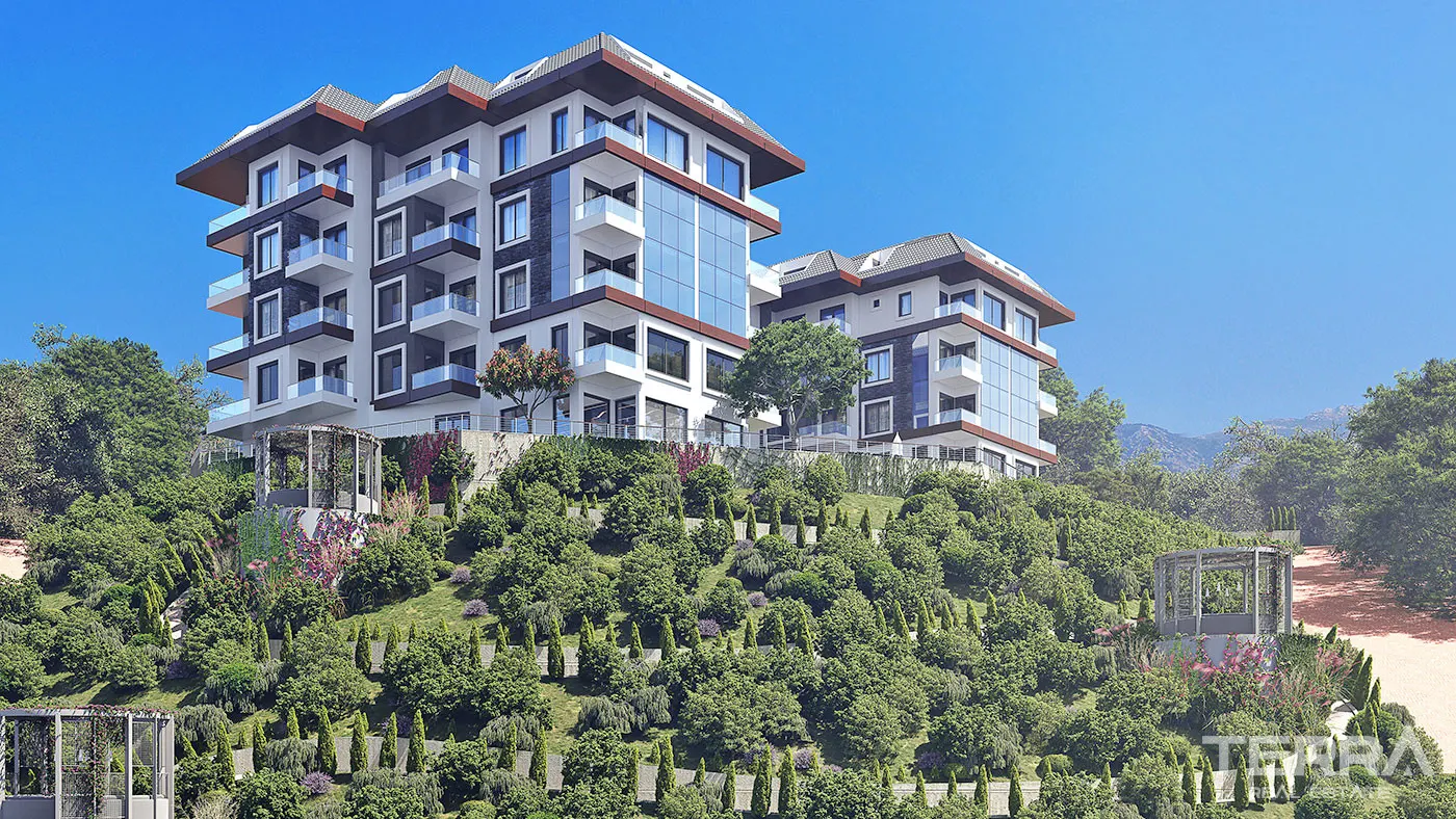 ALANYA KARGICAK’TA GOLD CITY İMKÂNLARINA SAHİP LÜKS 1+1 SATILIK DAİRE