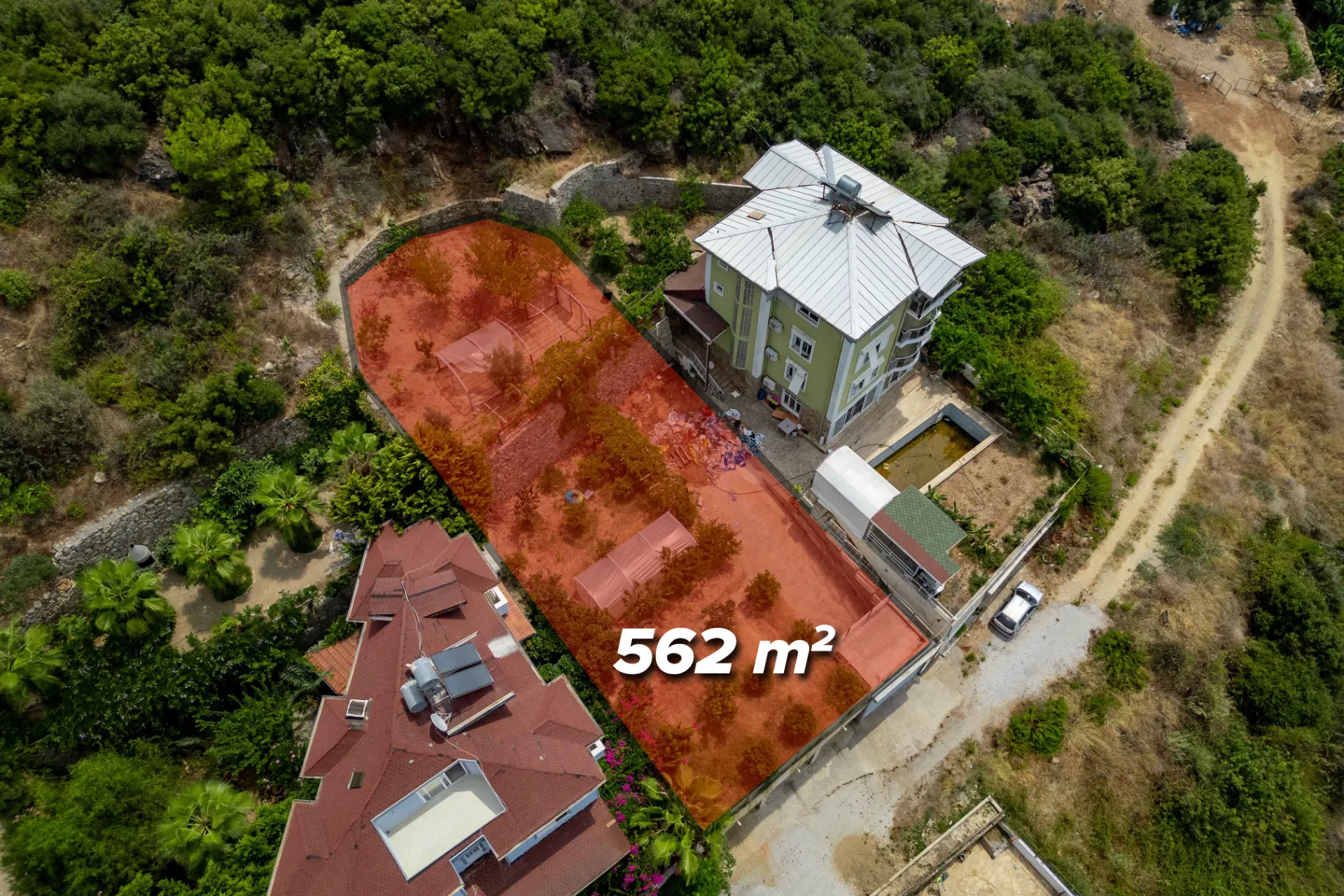 Denize 500 Metre! Deniz Manzaralı Villa 1.015 m²  Arsa!