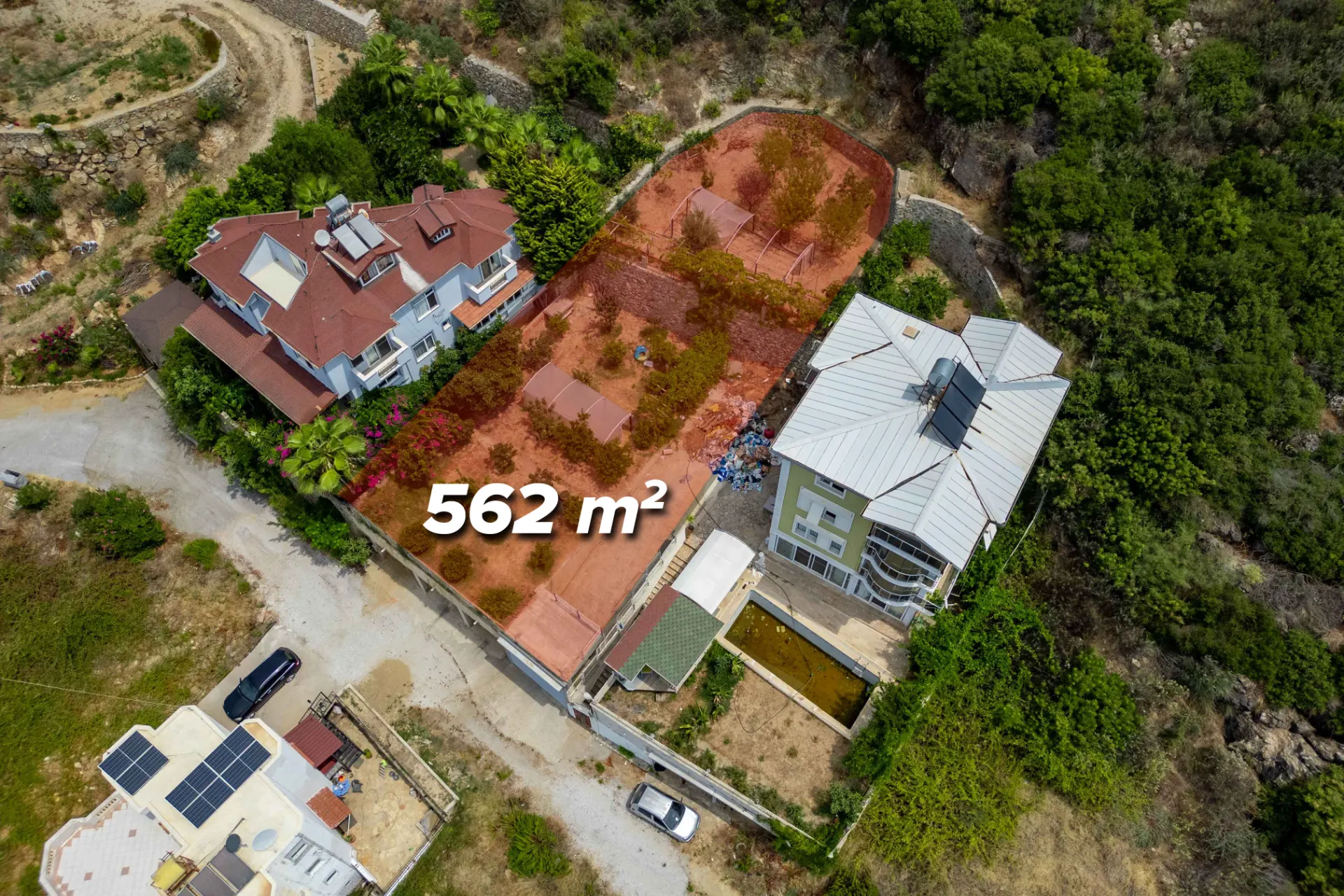 Denize 500 Metre! Deniz Manzaralı Villa 1.015 m²  Arsa!