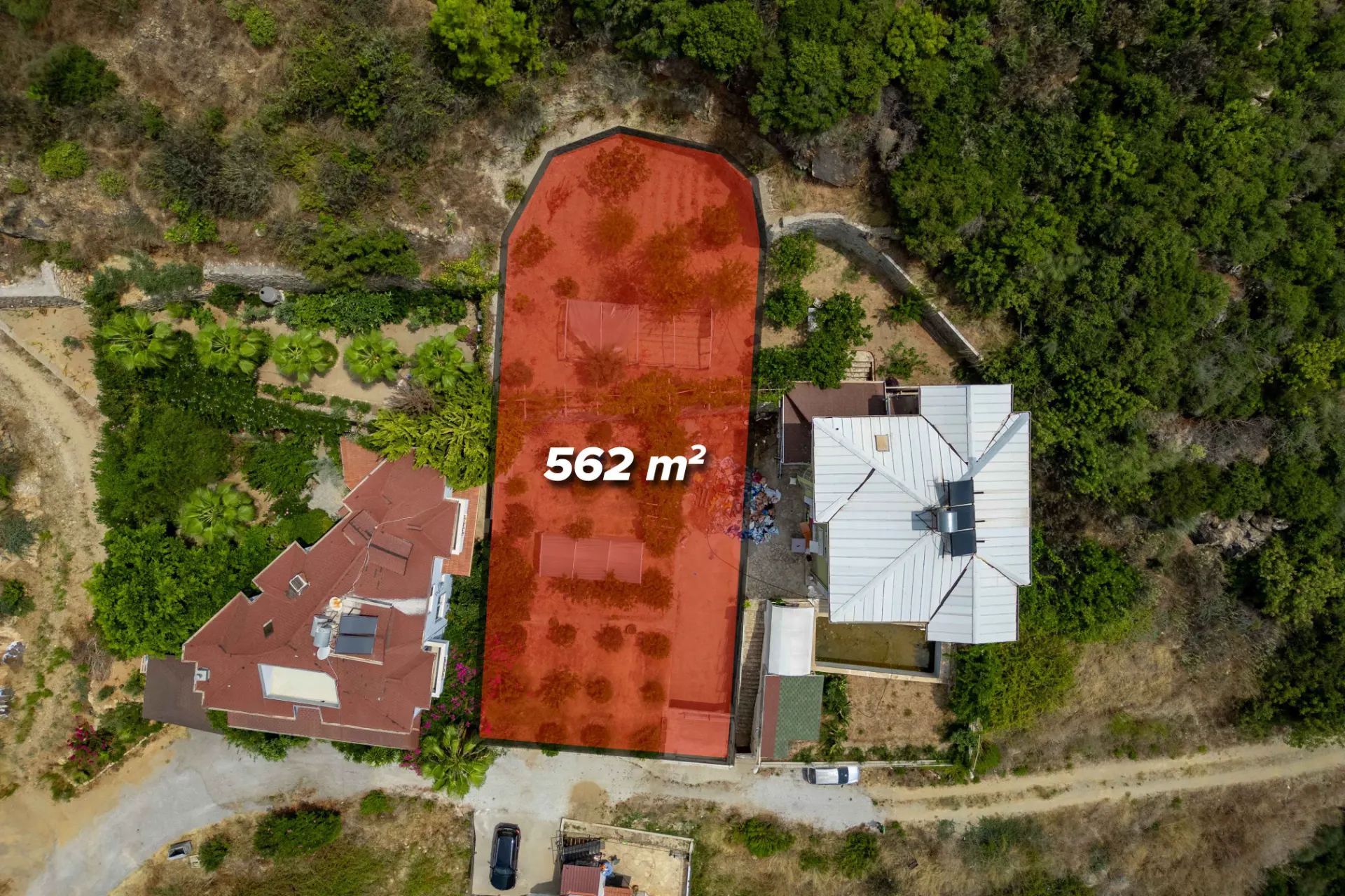 Denize 500 Metre! Deniz Manzaralı Villa 1.015 m²  Arsa!