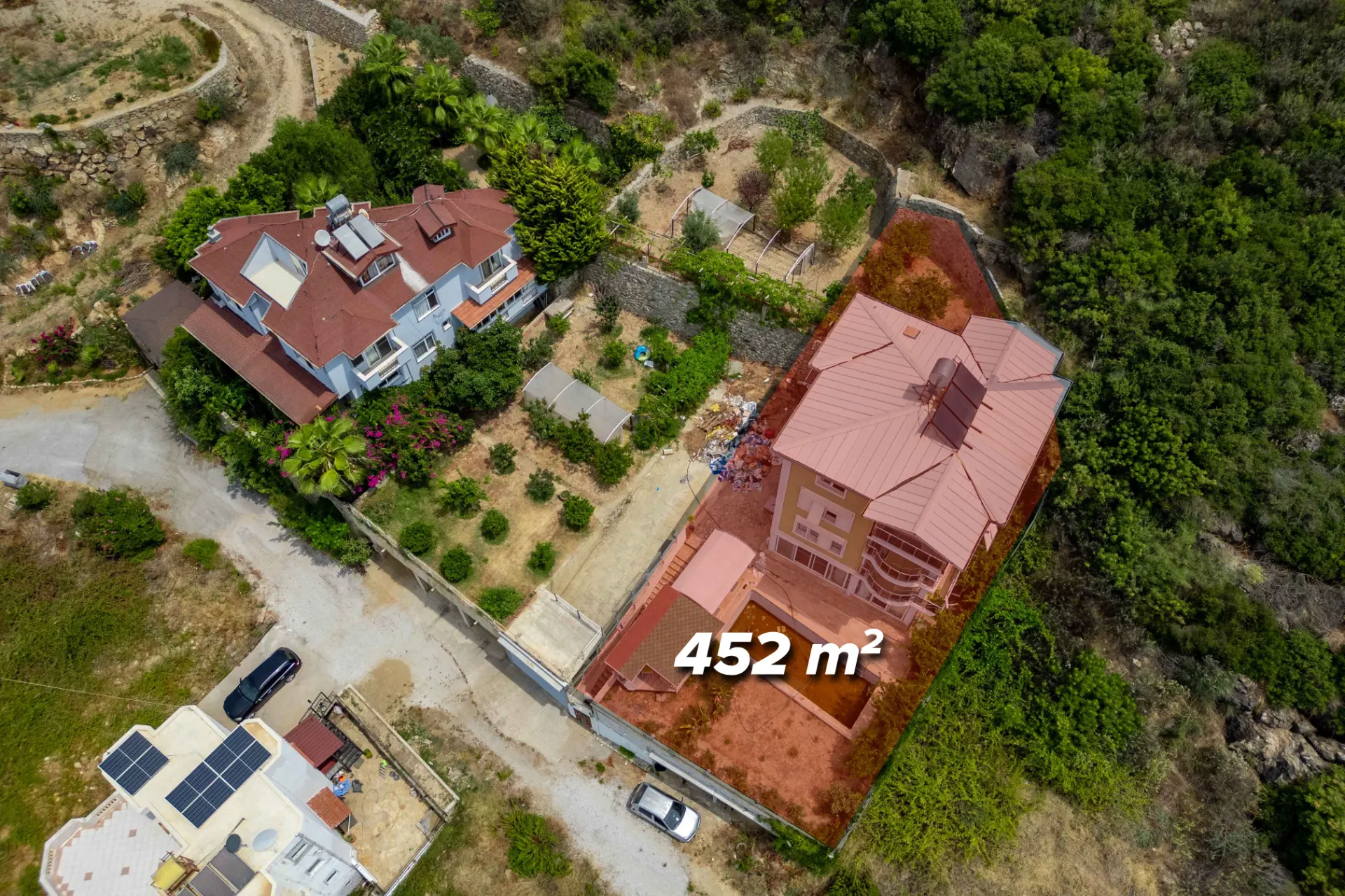Denize 500 Metre! Deniz Manzaralı Villa 1.015 m²  Arsa!