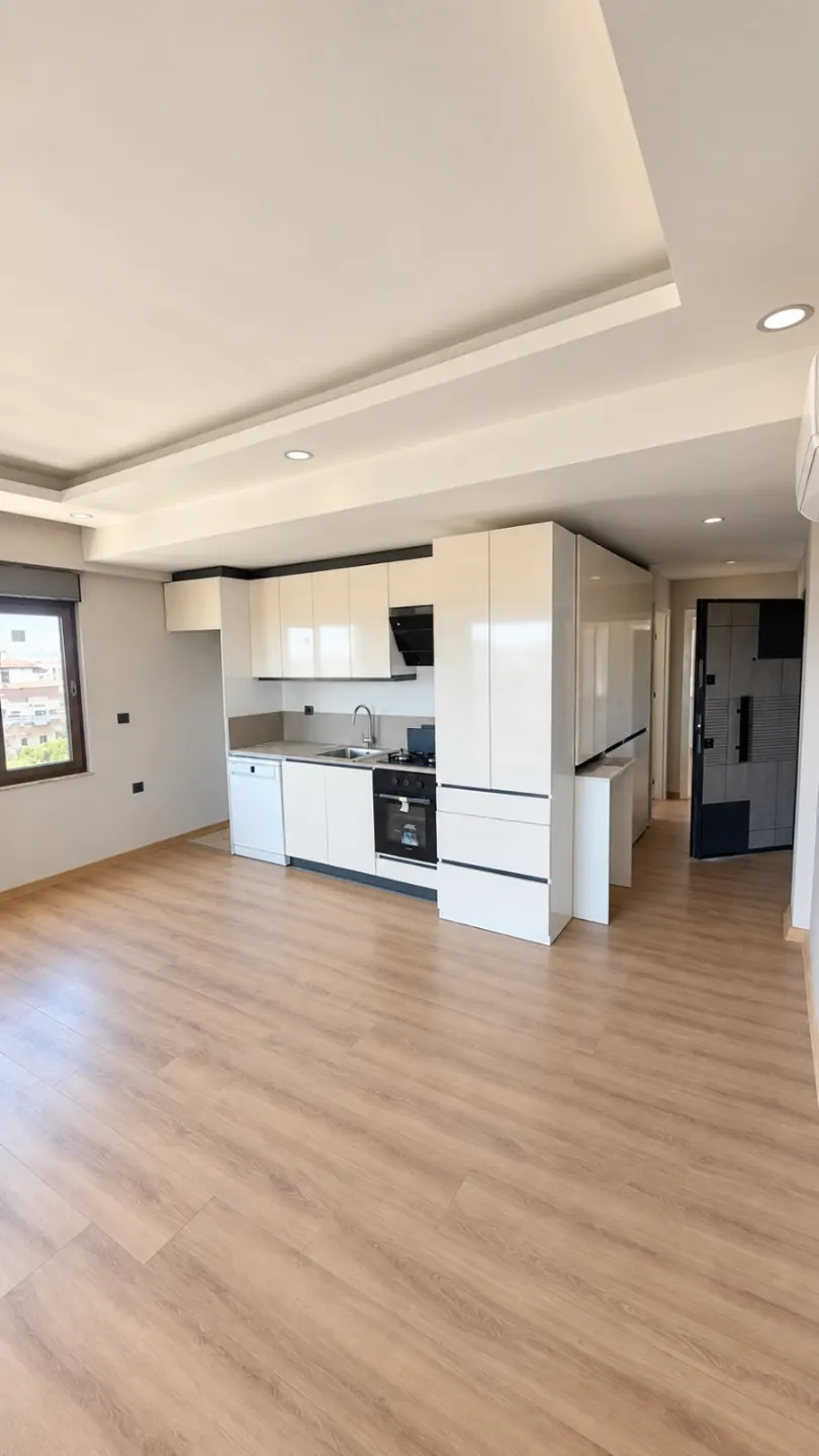 AKSU GÜZELYURT'TA SIFIR, HAVUZLU 2+1 KİRALIK DAİRE
