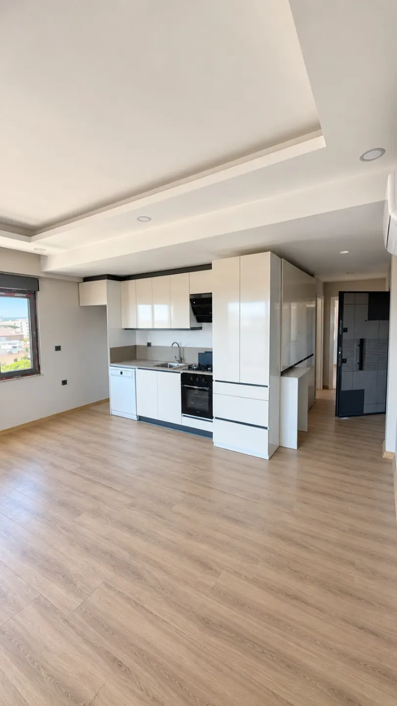 AKSU GÜZELYURT'TA SIFIR, HAVUZLU 2+1 KİRALIK DAİRE