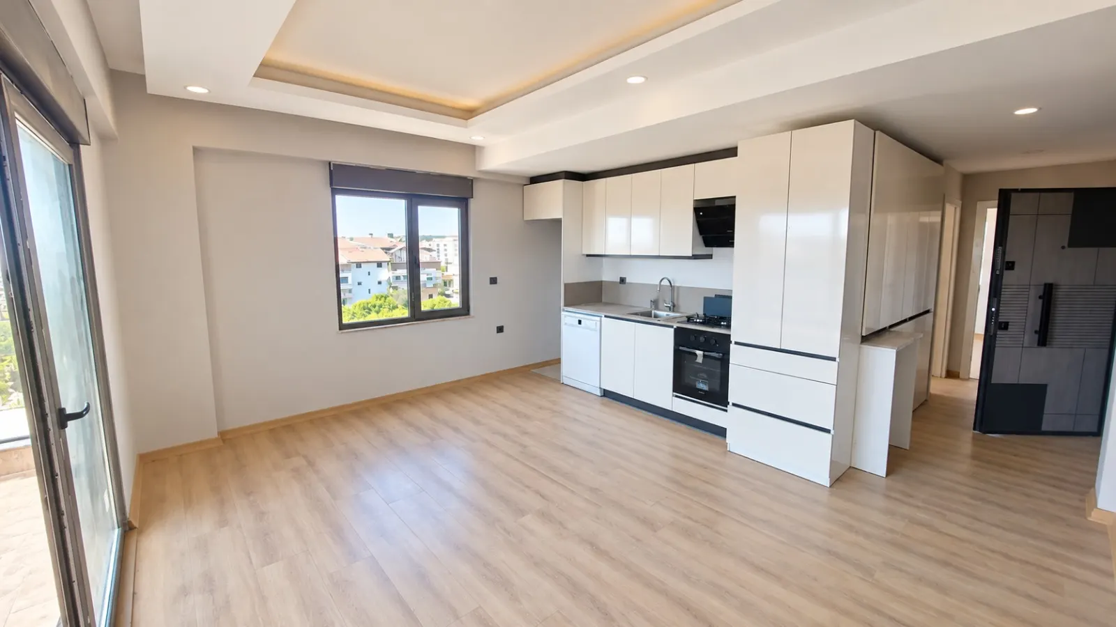 AKSU GÜZELYURT'TA SIFIR, HAVUZLU 2+1 KİRALIK DAİRE