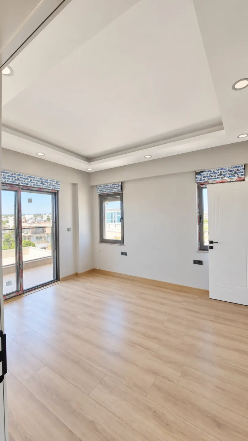 AKSU GÜZELYURT'TA SIFIR, HAVUZLU 2+1 KİRALIK DAİRE