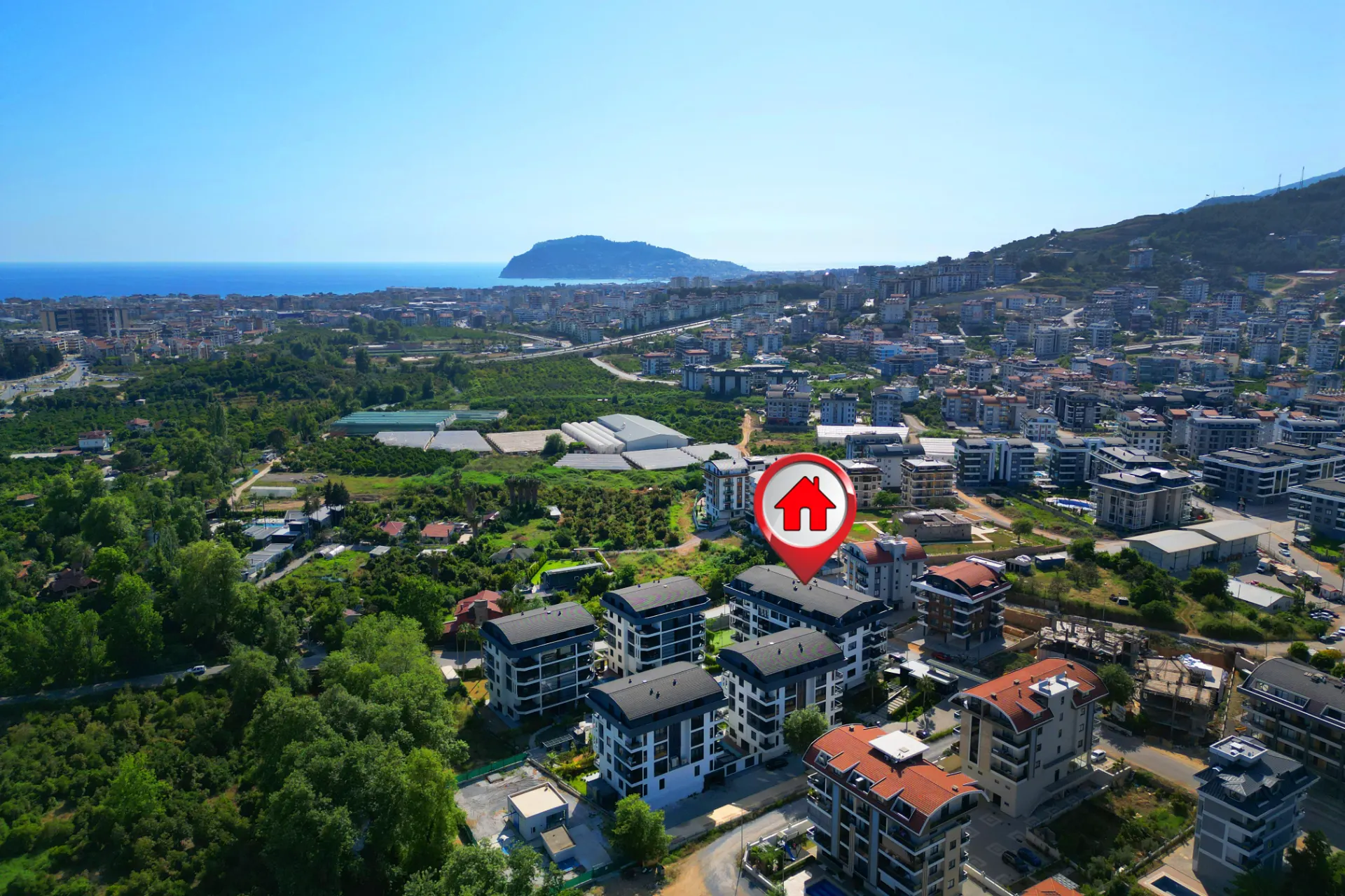 Uygun fiyatlı 1+1 daire Oba, Alanya'da satılık