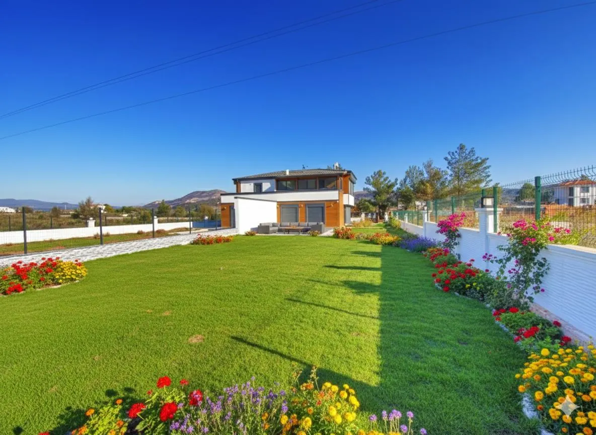 Seferihisar Kavakderede 550m² arsa, ultra lüks havuzlu satılık 3+2 villa