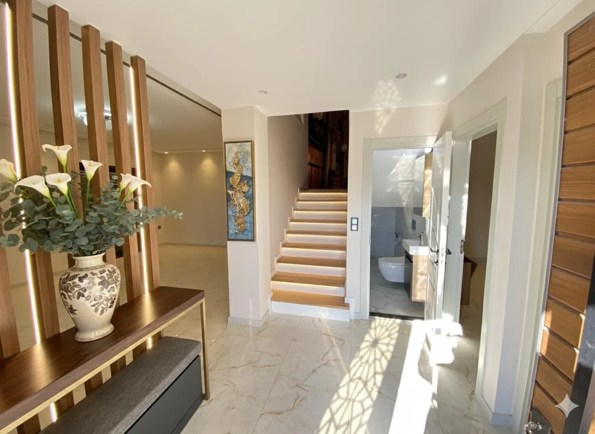 Seferihisar Kavakderede 550m² arsa, ultra lüks havuzlu satılık 3+2 villa