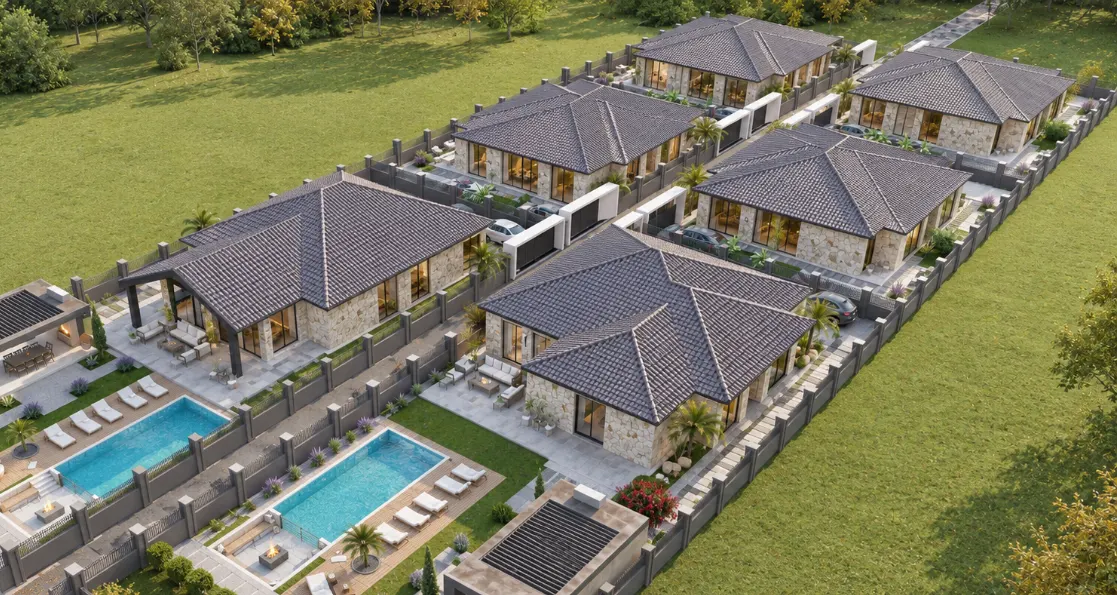 Doğanın Huzuru, Modern Mimarinin Konforu ve Mahremiyetin Satılık 3+1 Villa