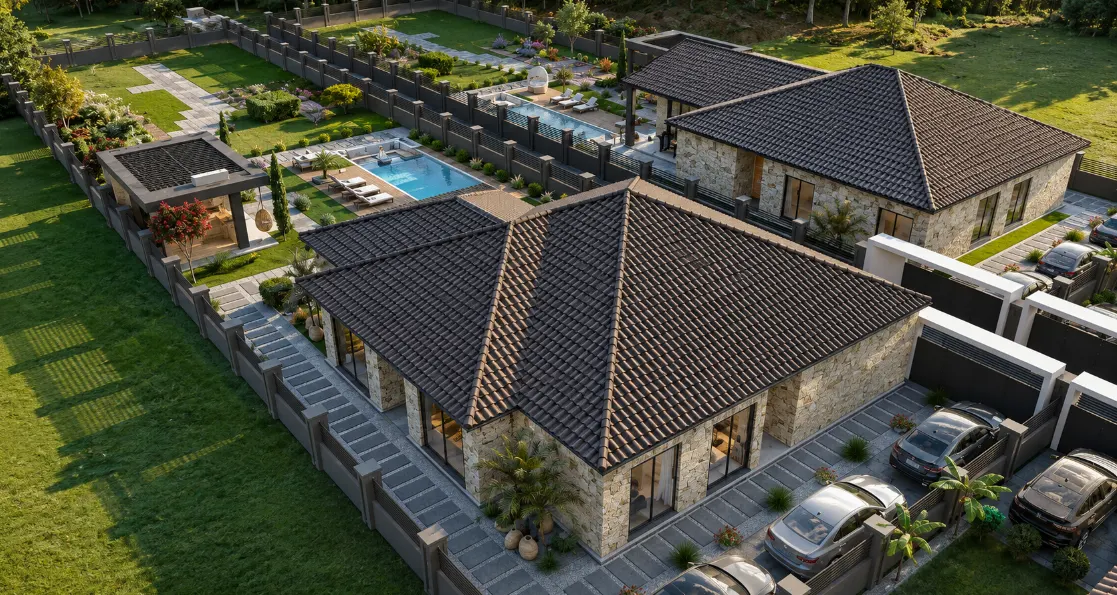 Doğanın Huzuru, Modern Mimarinin Konforu ve Mahremiyetin Satılık 3+1 Villa