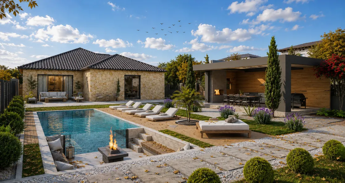 Doğanın Huzuru, Modern Mimarinin Konforu ve Mahremiyetin Satılık 3+1 Villa