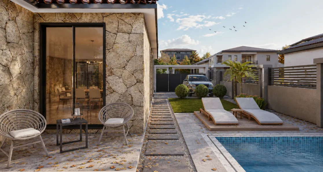 Doğanın Huzuru, Modern Mimarinin Konforu ve Mahremiyetin Satılık 3+1 Villa