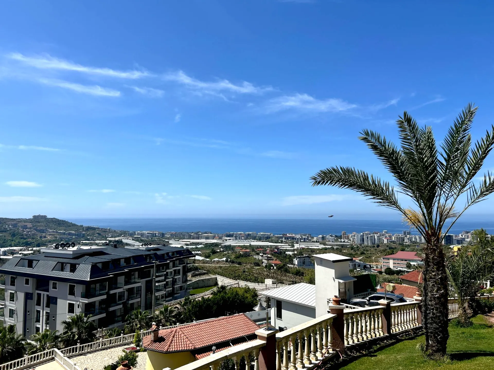 ALANYA KARGICAK  SATILIK DENİZ MANZARALI BAHÇELİ 3+1