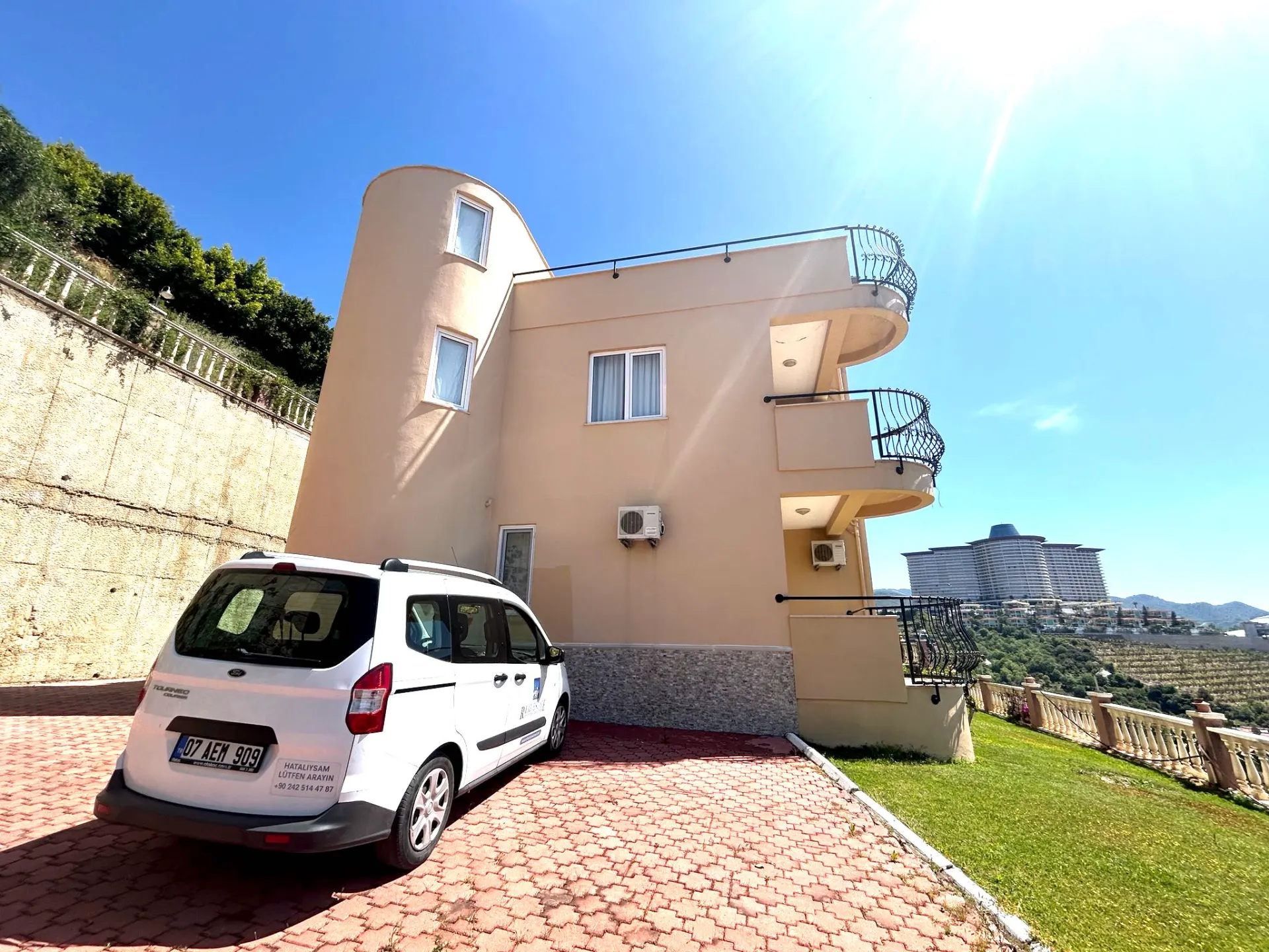 ALANYA KARGICAK  SATILIK DENİZ MANZARALI BAHÇELİ 3+1