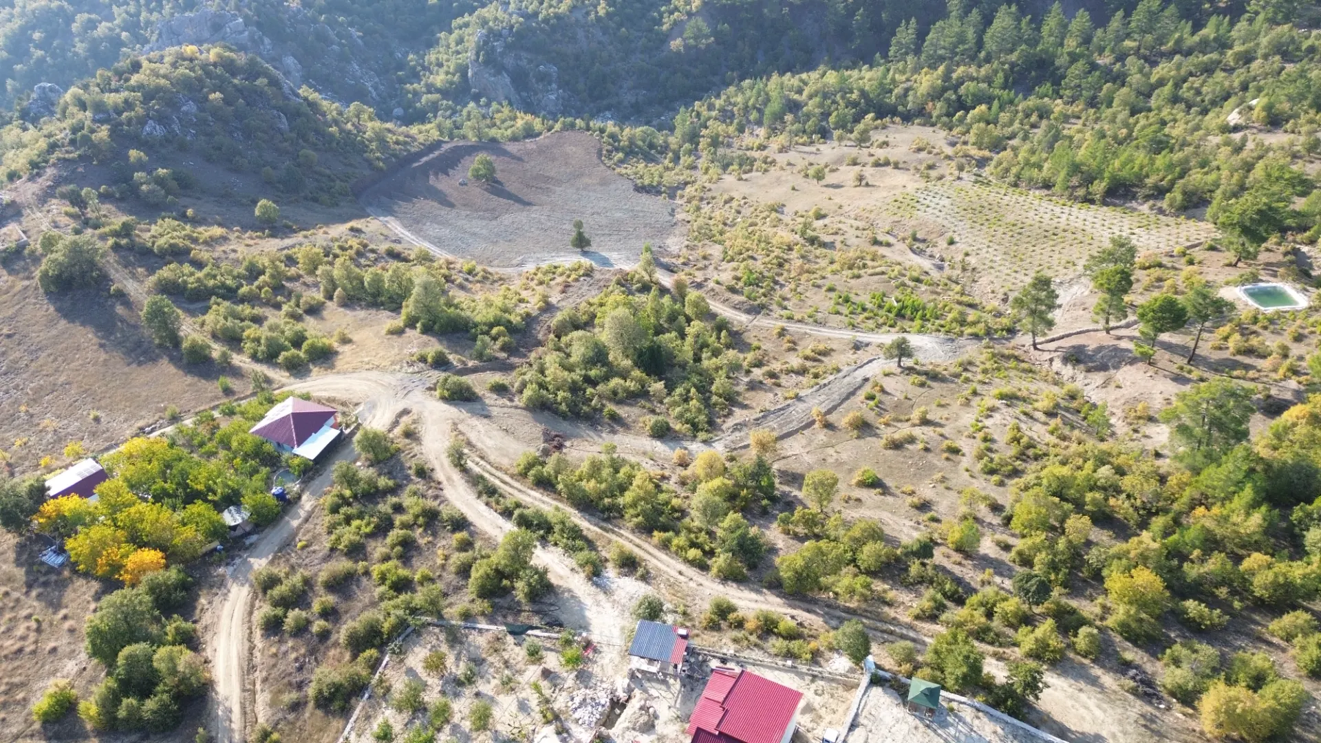 Terreno cultivado listo para la venta en Alanya